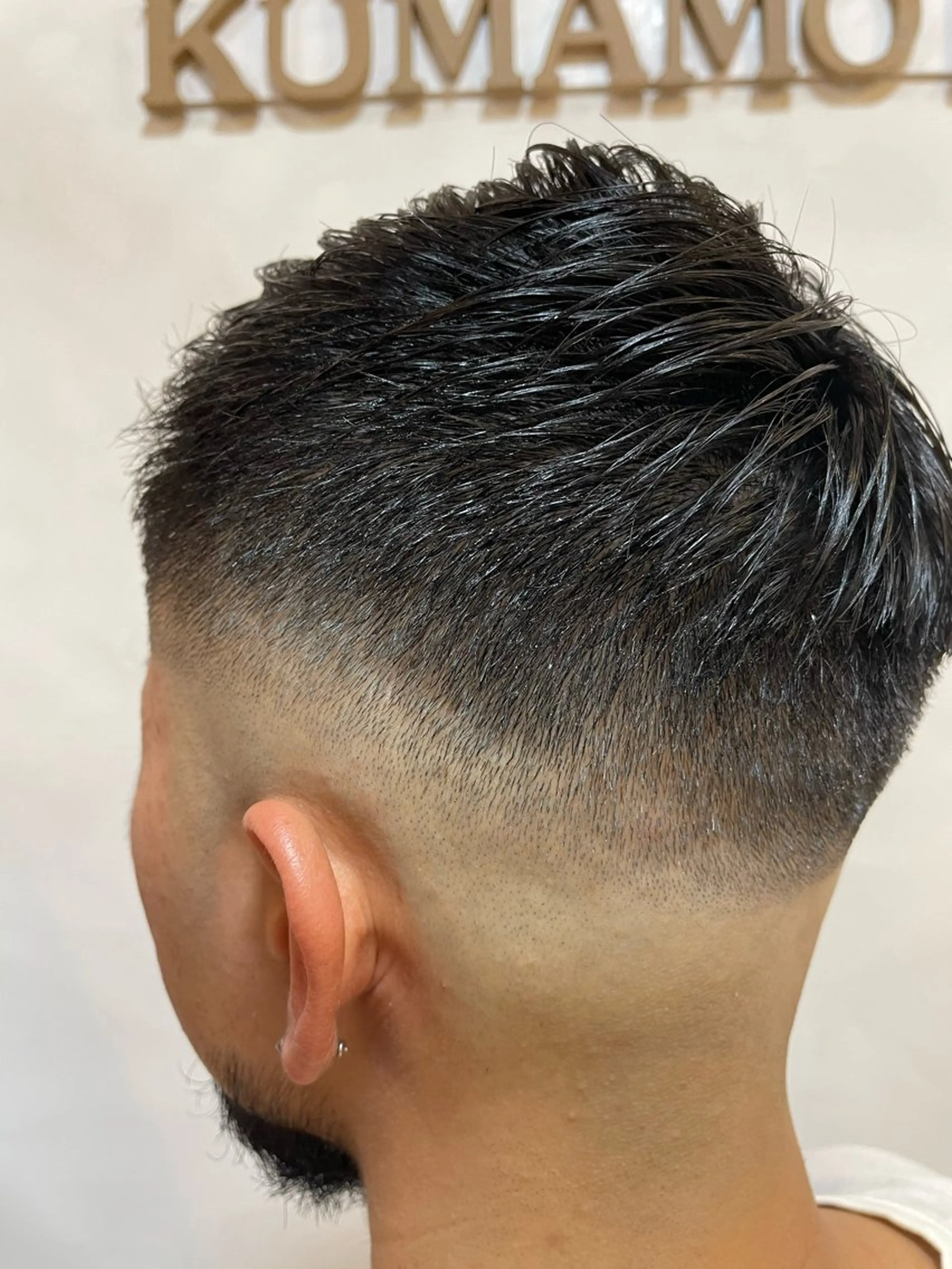 ショート メンズ フェードカット スキンフェード Cast by leap所属・YU KIのヘアスタイル