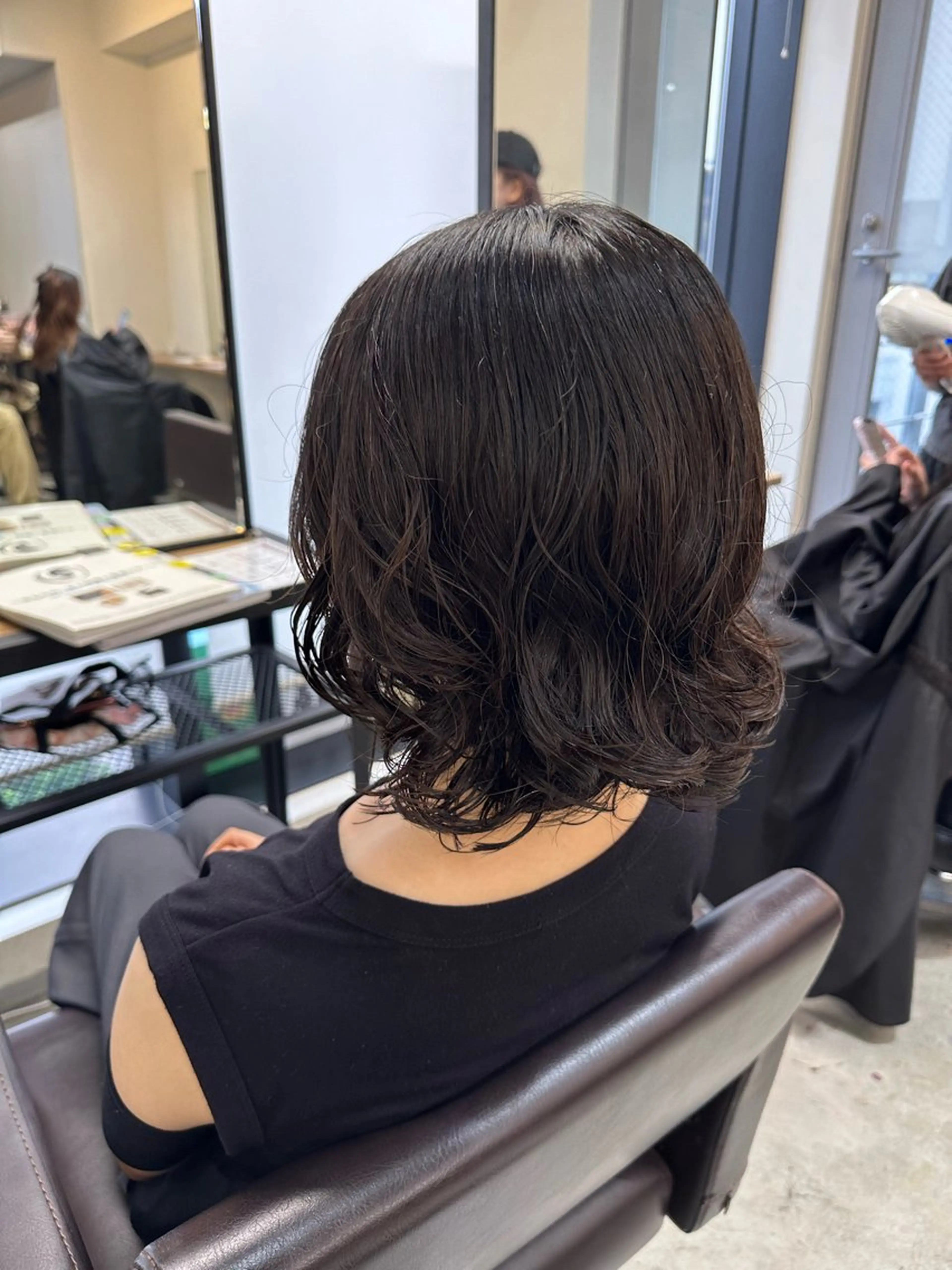 ミディアム カラー パーマ カット パーマ トリートメント ヘッドスパ 縮毛矯正✨ 透明感カラー✨山下のヘアスタイル