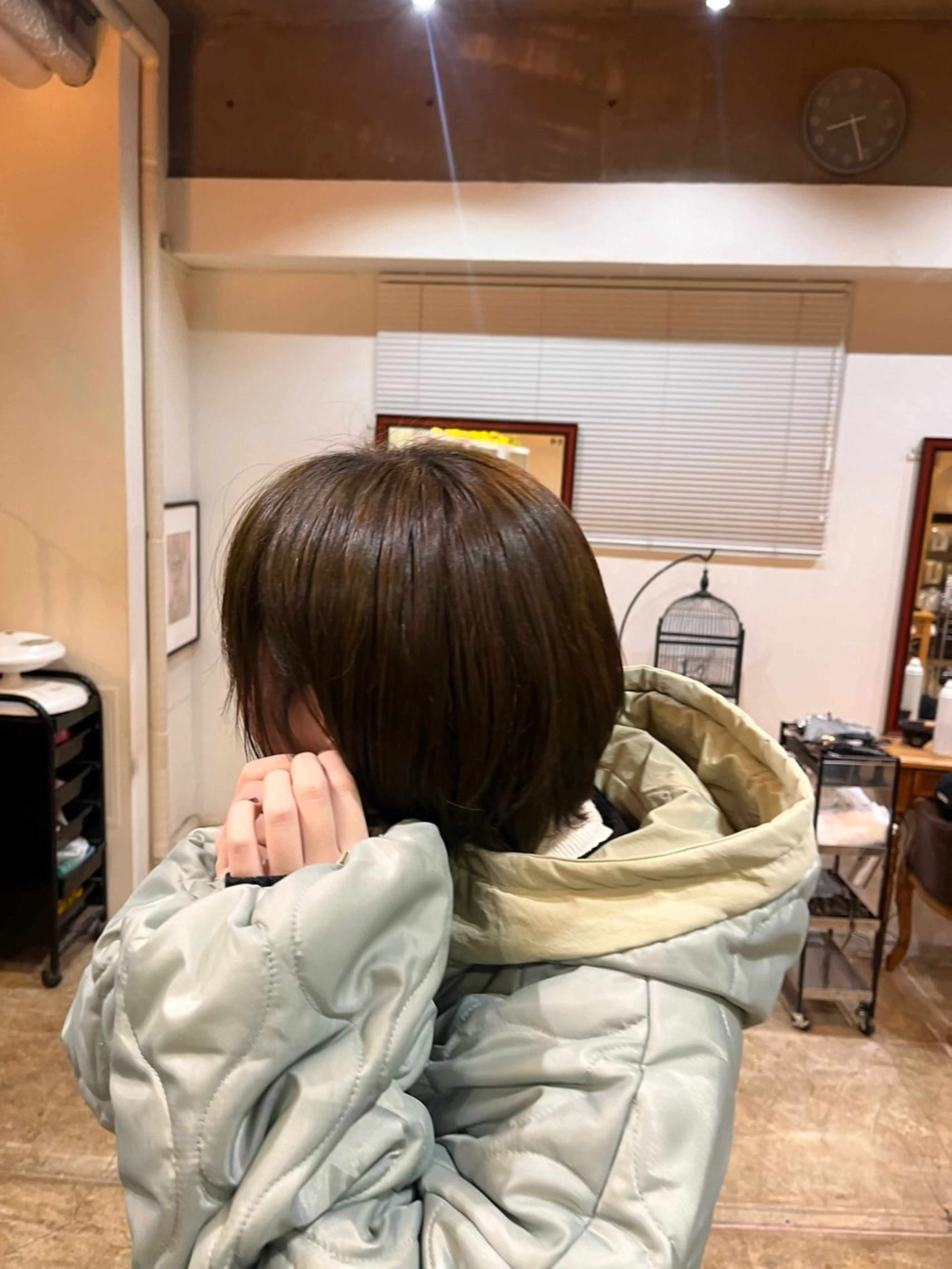 ショート カラー ヘアカラー 松原 樹里のヘアスタイル