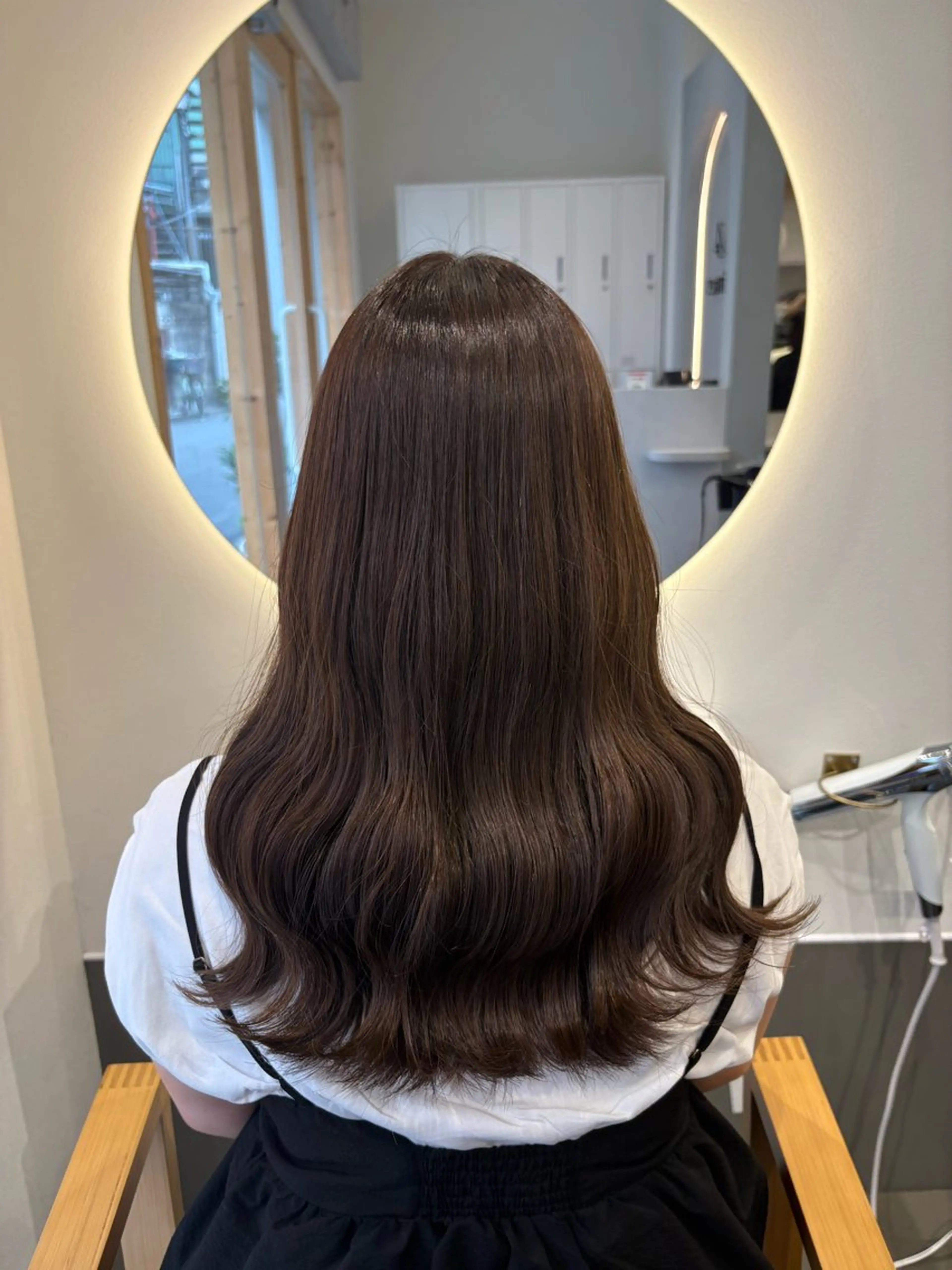 セミロング ヘアカラー 髪質改善 Aimer 北千住店所属・北千住 Aimer akari🎀のヘアスタイル