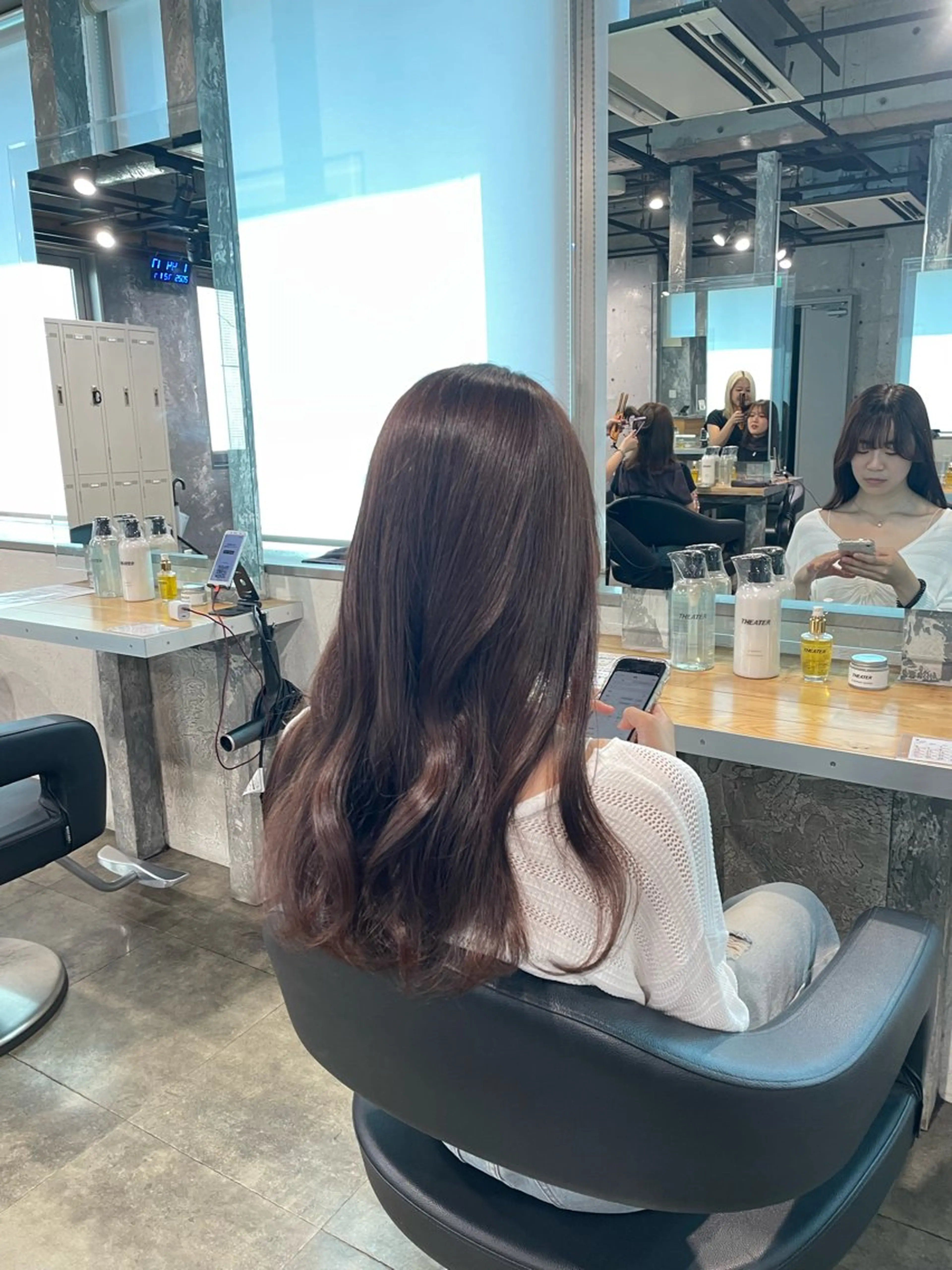 カラー ヘアカラー 🤍韓国ヘア🤍透明 感ベージュ/まりんのヘアスタイル