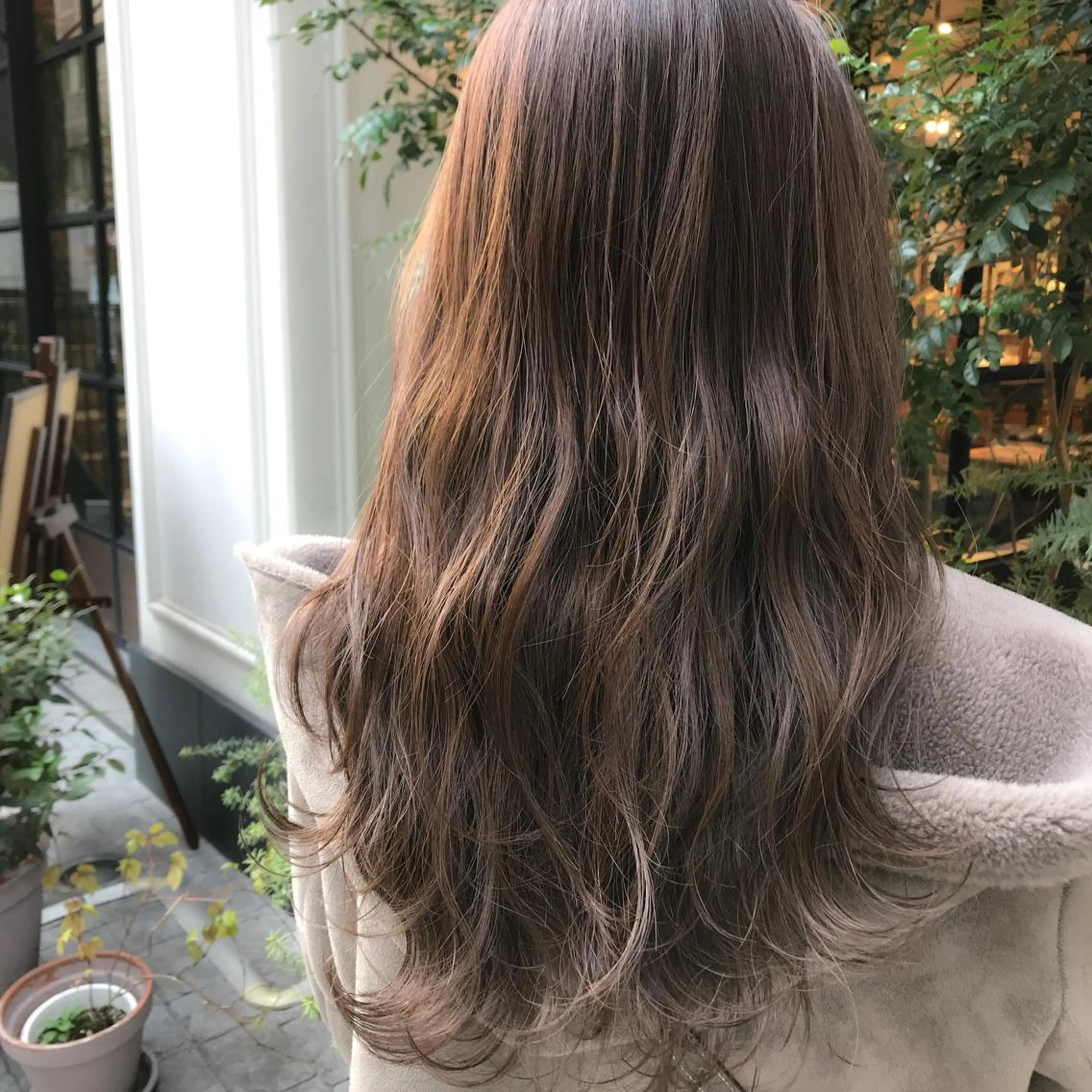 ロング ハイライト ヘアカラー トリートメント LOMA🇰🇷 銀座クボタのヘアスタイル