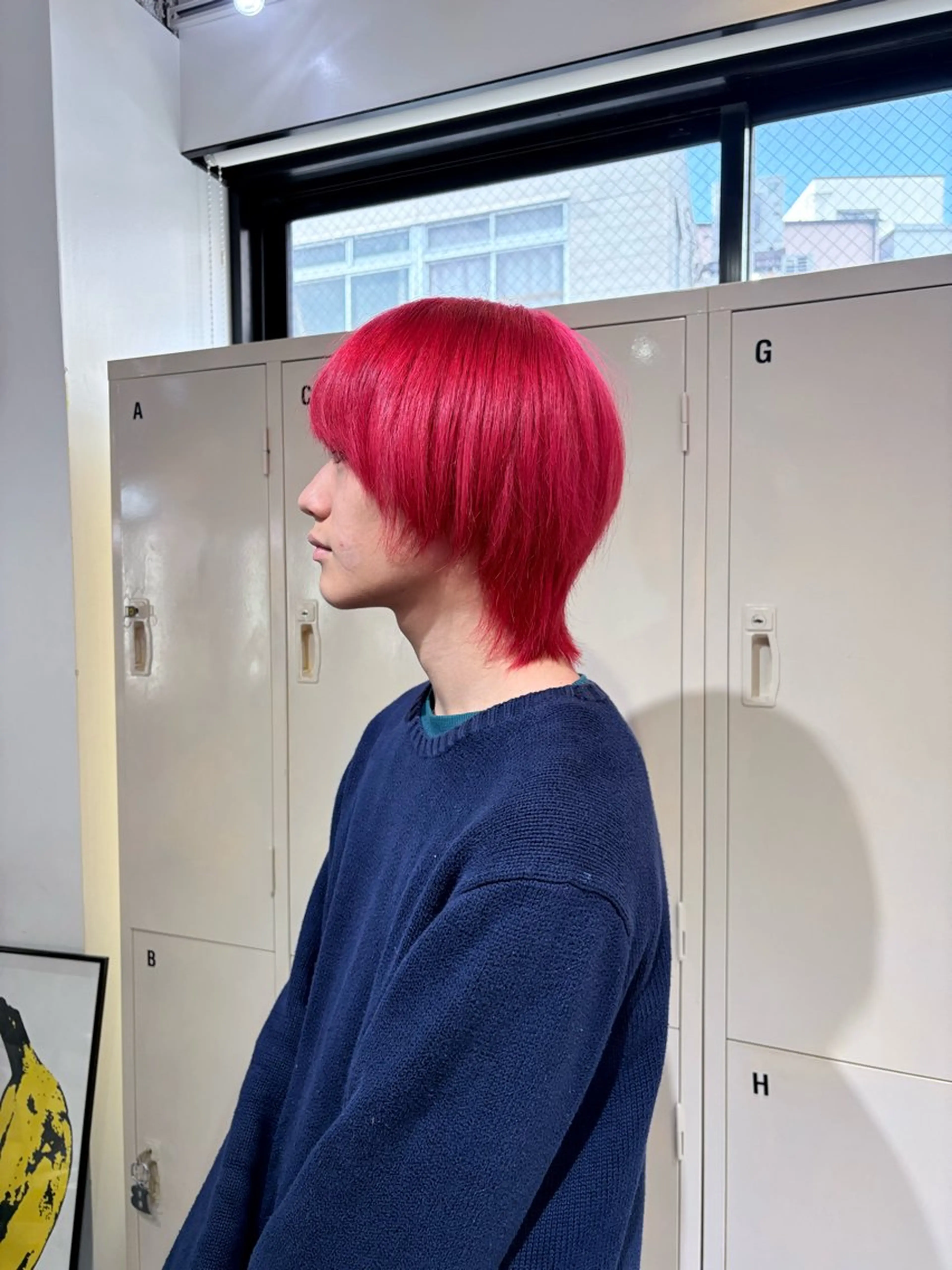 メンズ ヘアカラー トリートメント ヘアセット ハイトーンデザイン/ ボーイッシュ🧤莉音のヘアスタイル