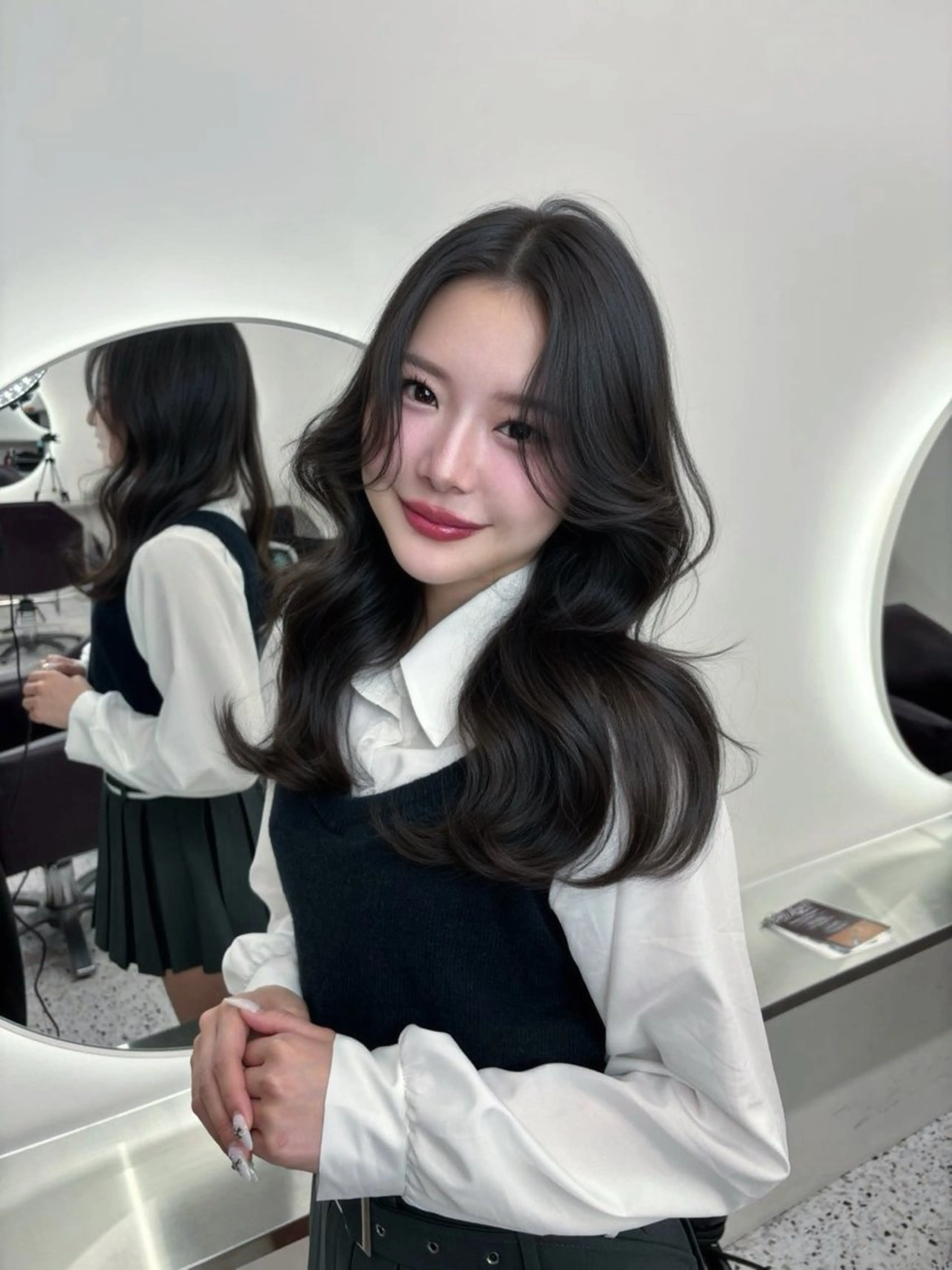 ロング ヘアカラー トリートメント ヘアセット 🩵透明感艶髪 縮毛矯正masa🩵のヘアスタイル