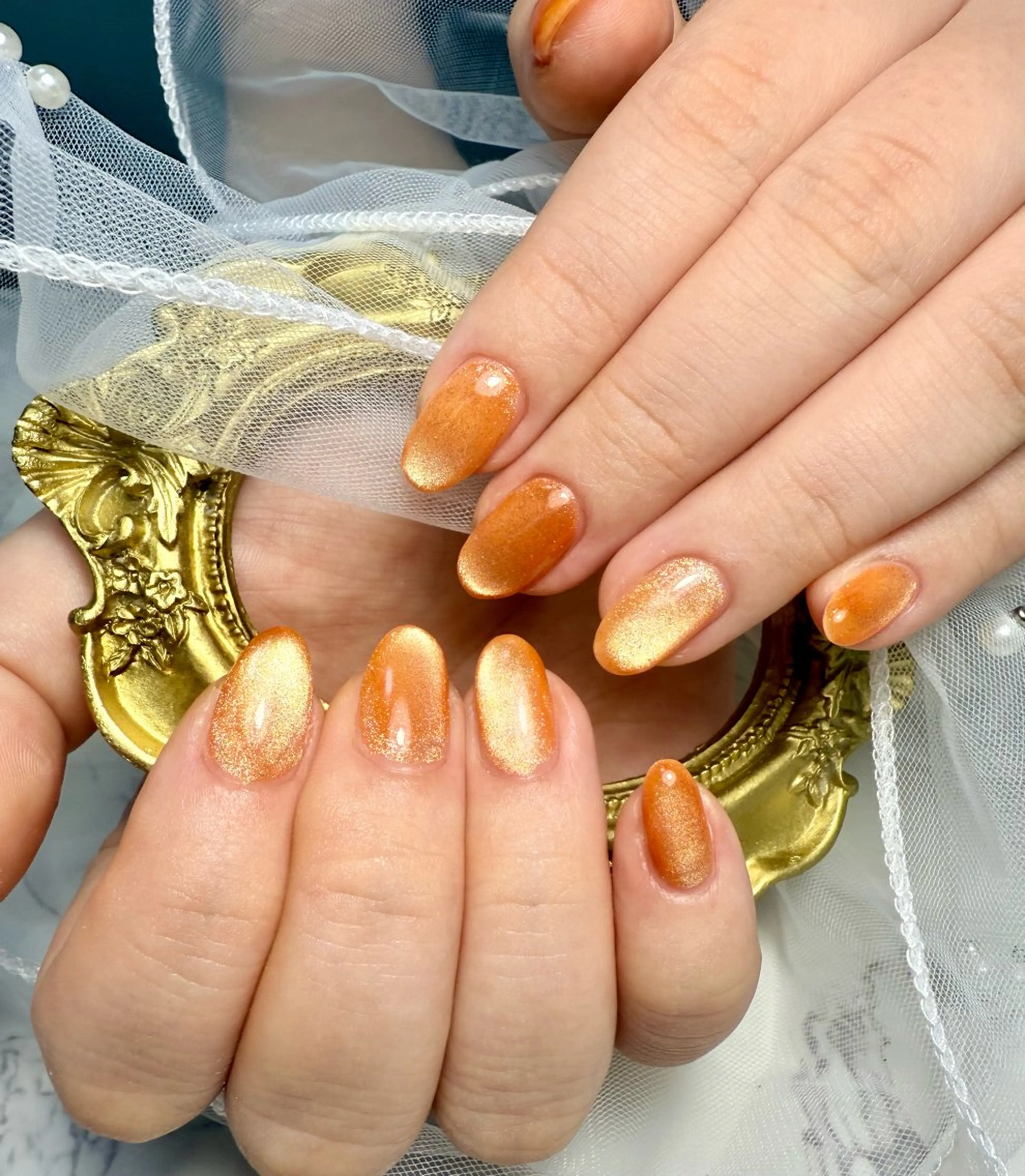 ネイル アートネイル チークネイル フレンチネイル 氷ネイル・うるうるネイル キラキラネイル M.N_ nailのネイルデザイン