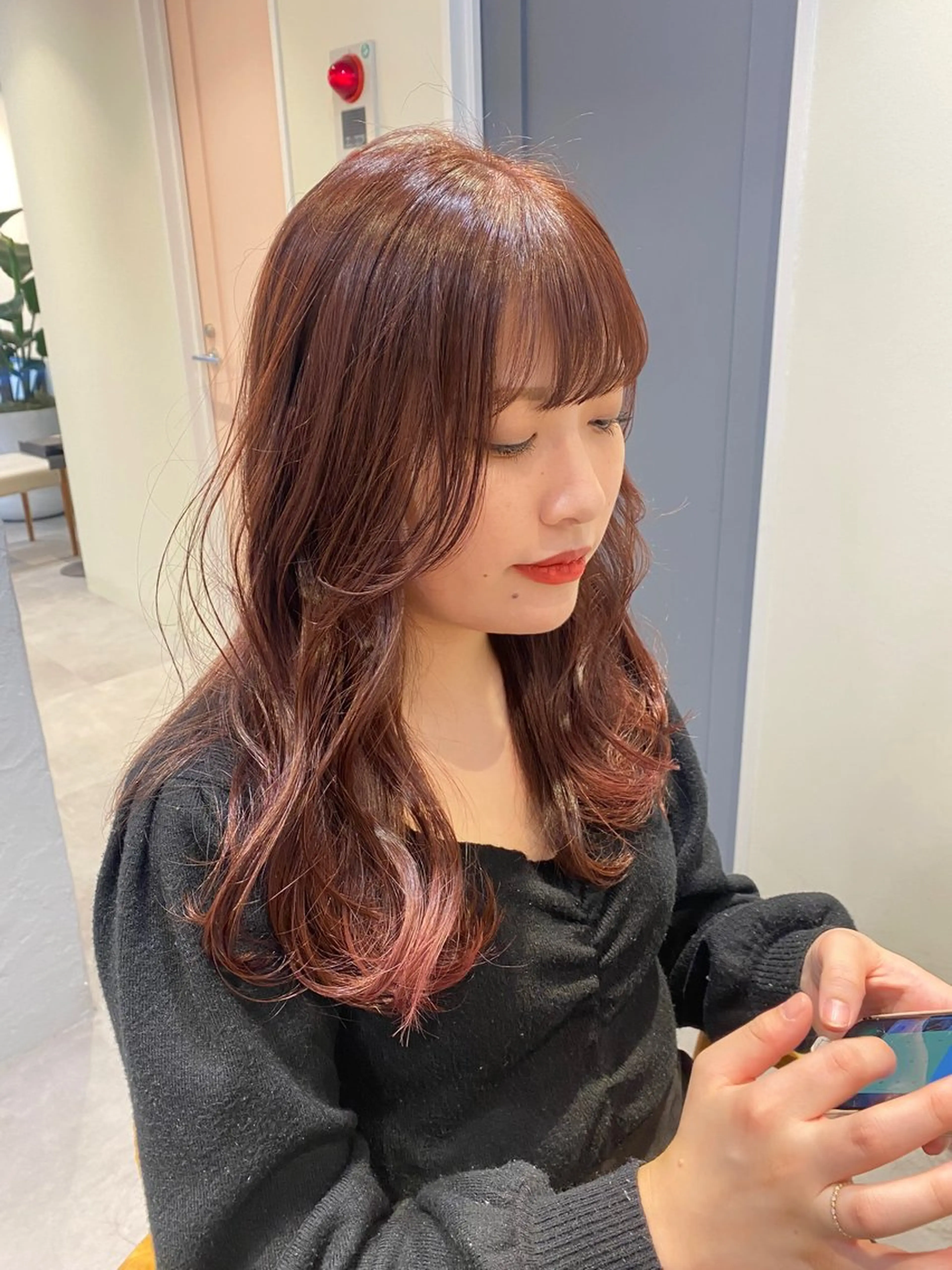 ロング カラー ヘアカラー トリートメント ヘアセット 当日予約大歓迎💗 依田瑞希のヘアスタイル
