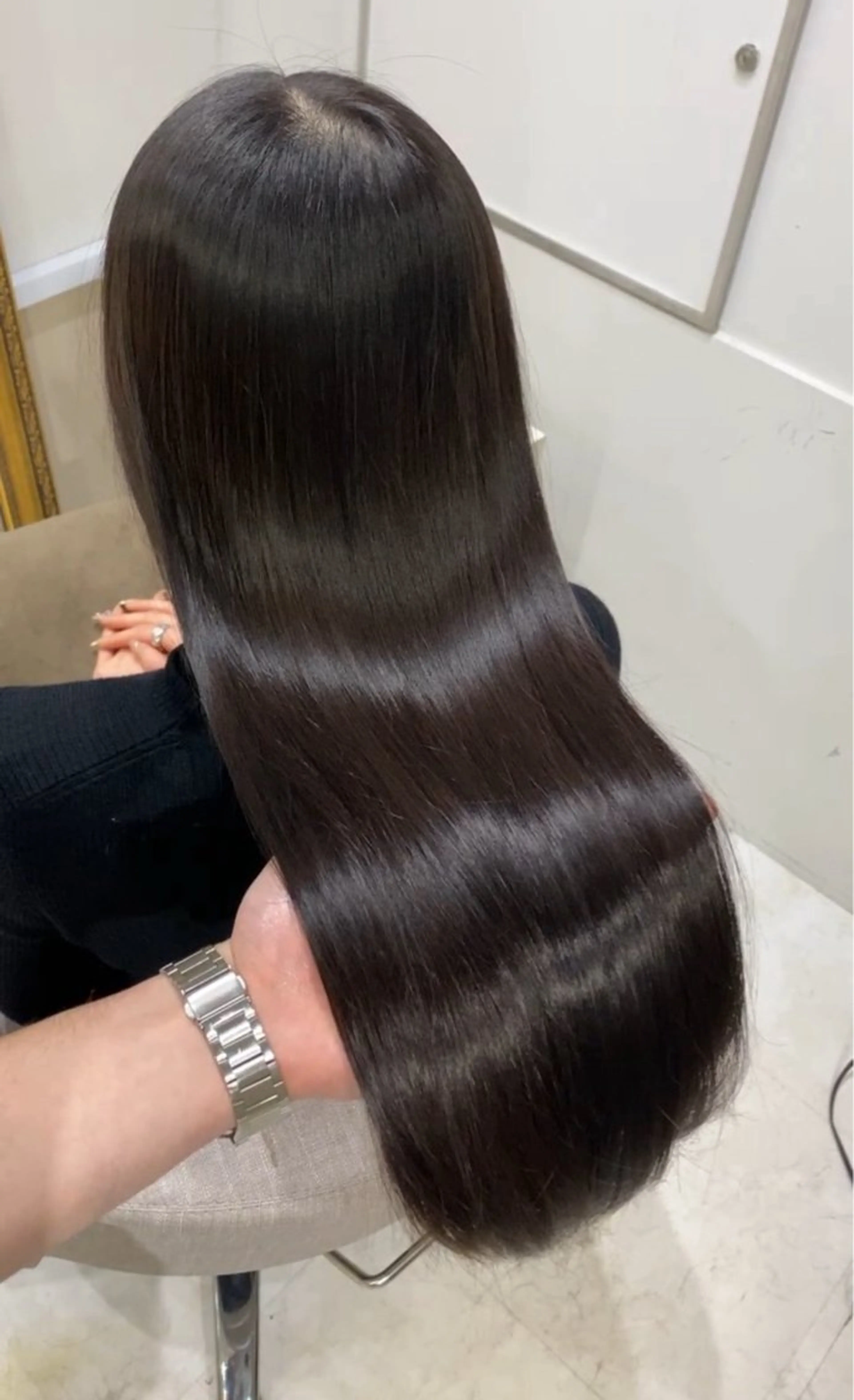 ロング 髪質改善×縮毛矯正 Core梅田　片山のヘアスタイル