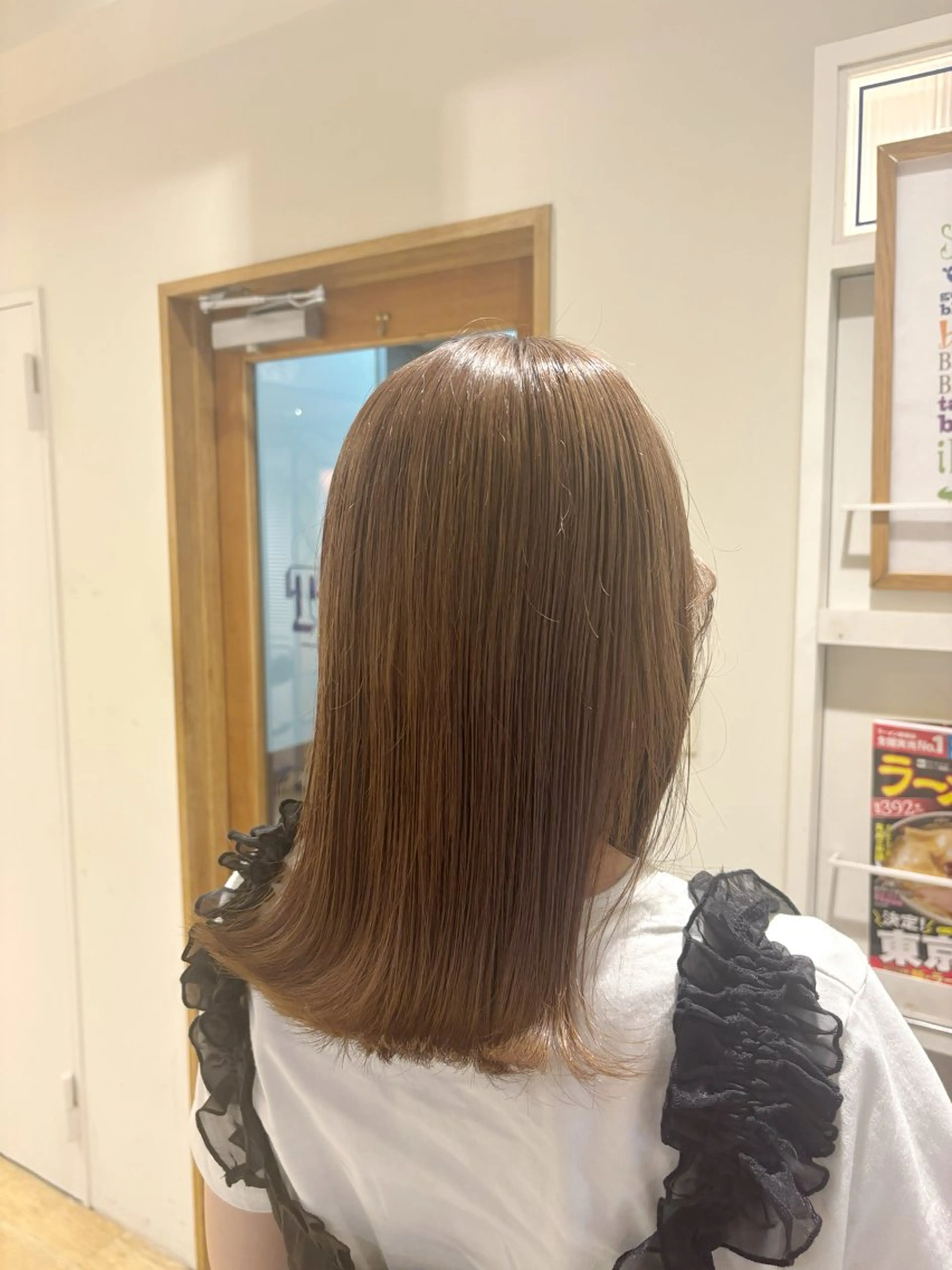 ミディアム カラー ヘアアレンジ ヘアカラー トリートメント ☘️新宿 新井彩斗☘️のヘアスタイル