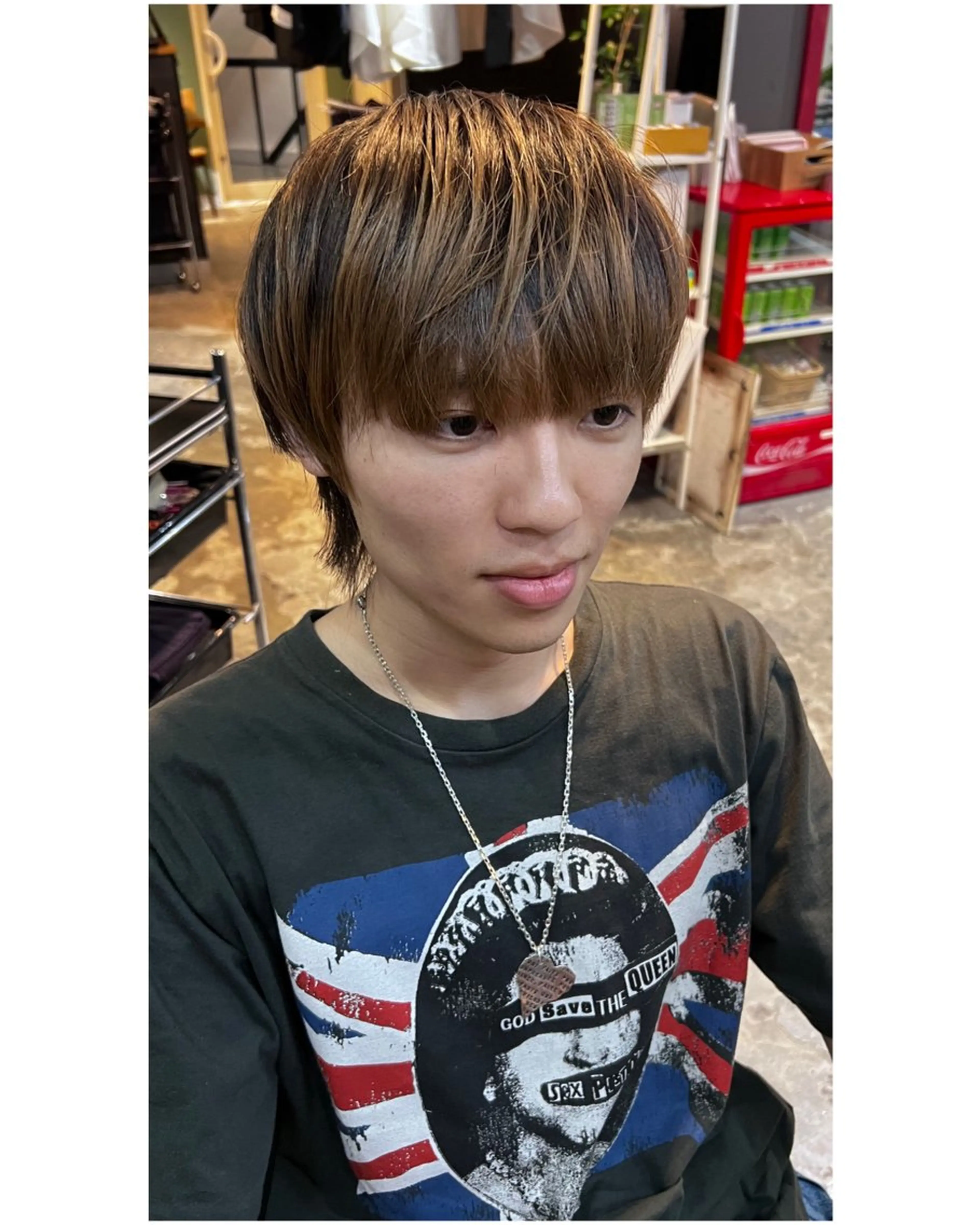 ショート メンズ メンズウルフカット ウルフカット 艶×透明感カラー♡ カットモデル募集中のヘアスタイル