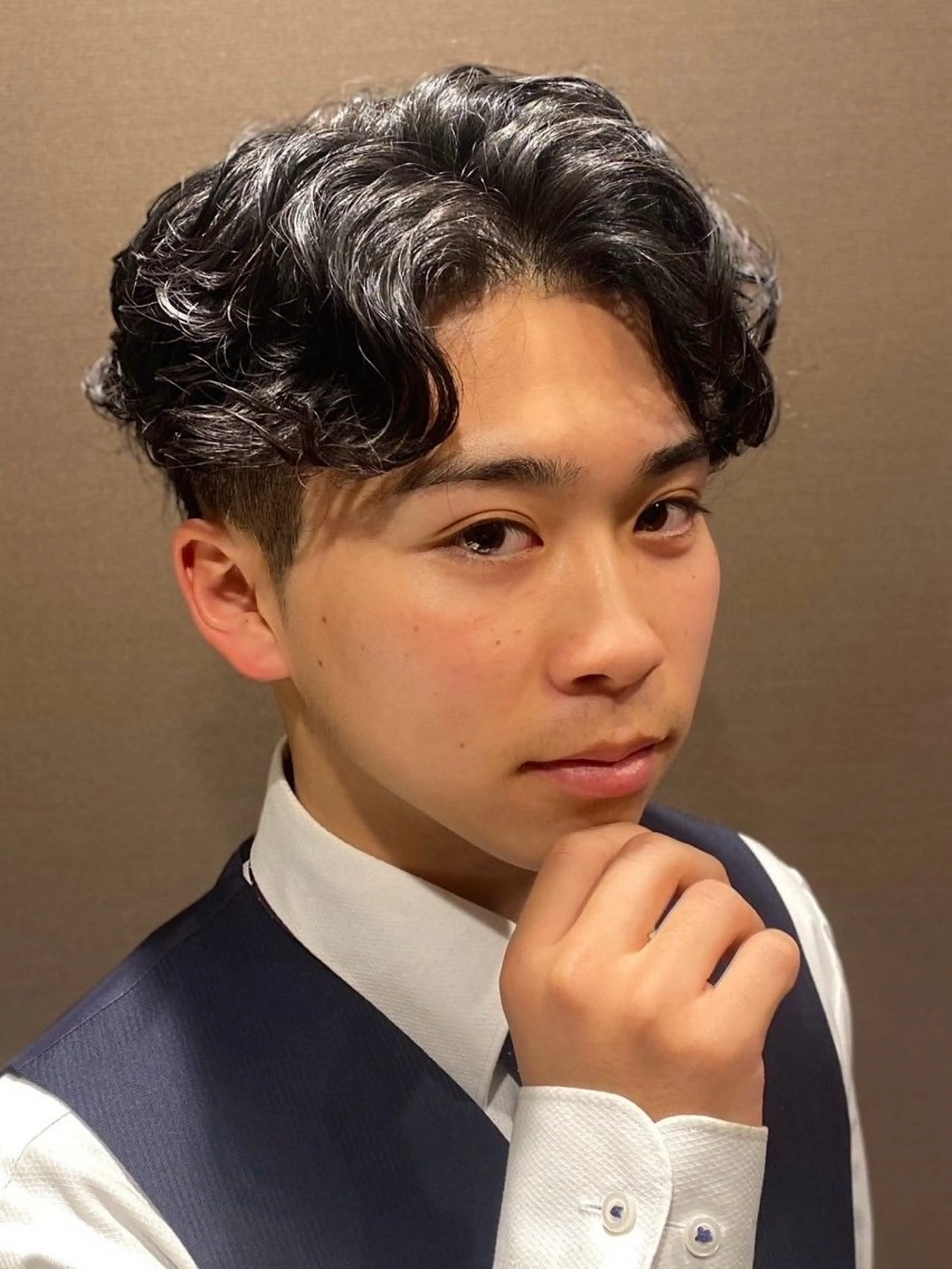 ミディアム 前谷 隆太のヘアスタイル