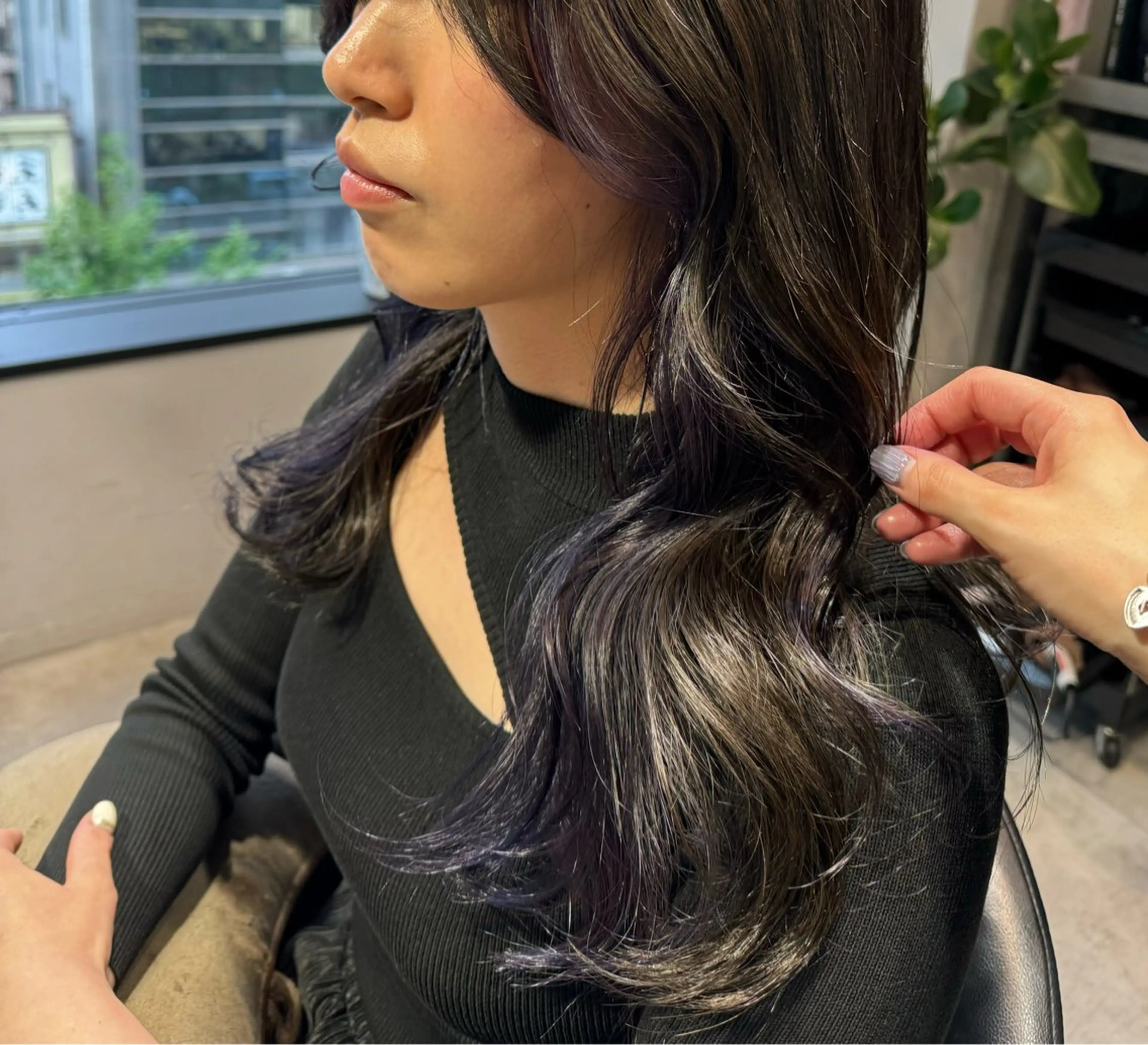 ロング カラー インナーカラー ヘアカラー トリートメント Dxxxx III所属・女性目線の大人 メンズ*Ayakaのヘアスタイル