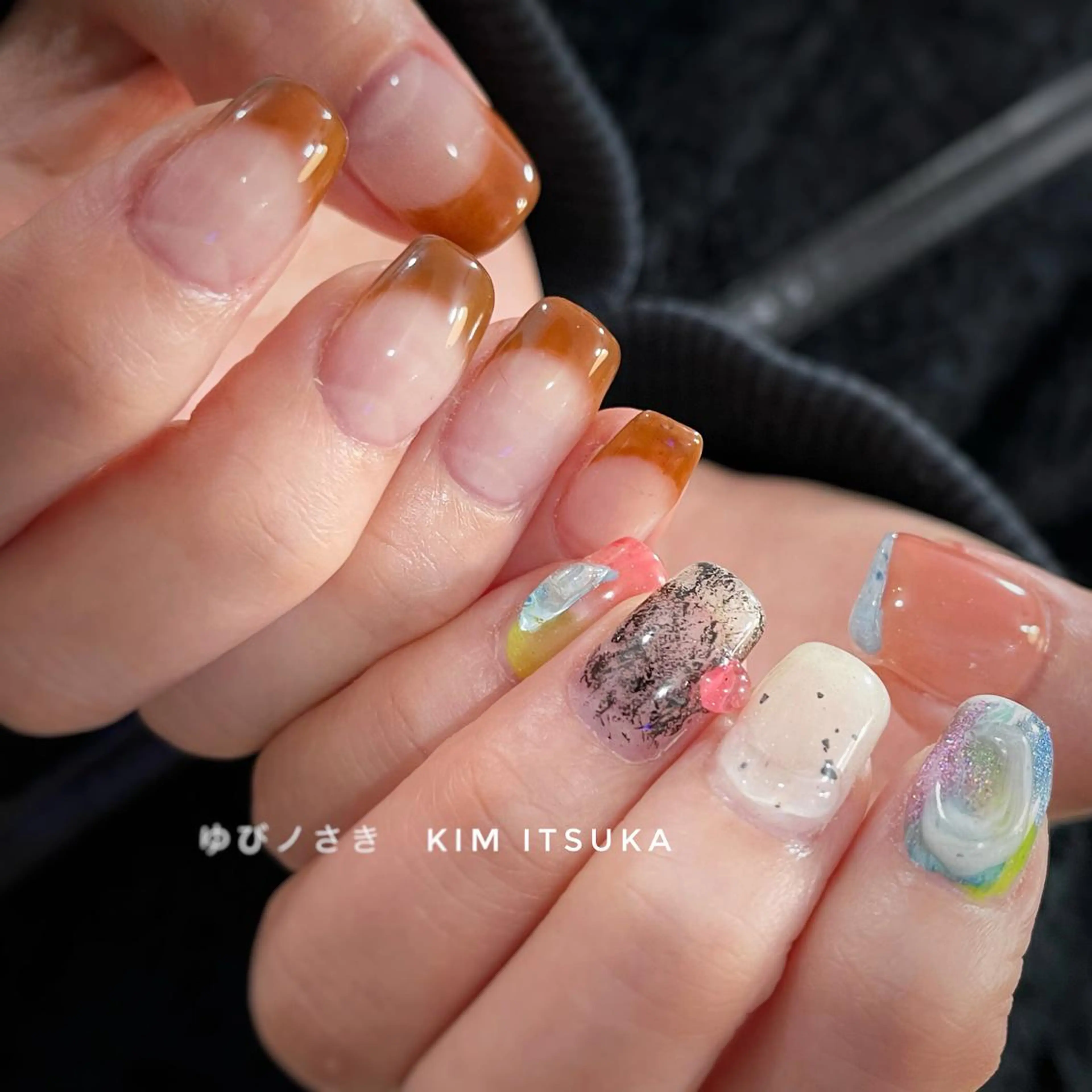 ネイル ゆびノさき茨木店 ニュアンス/アートのネイルデザイン