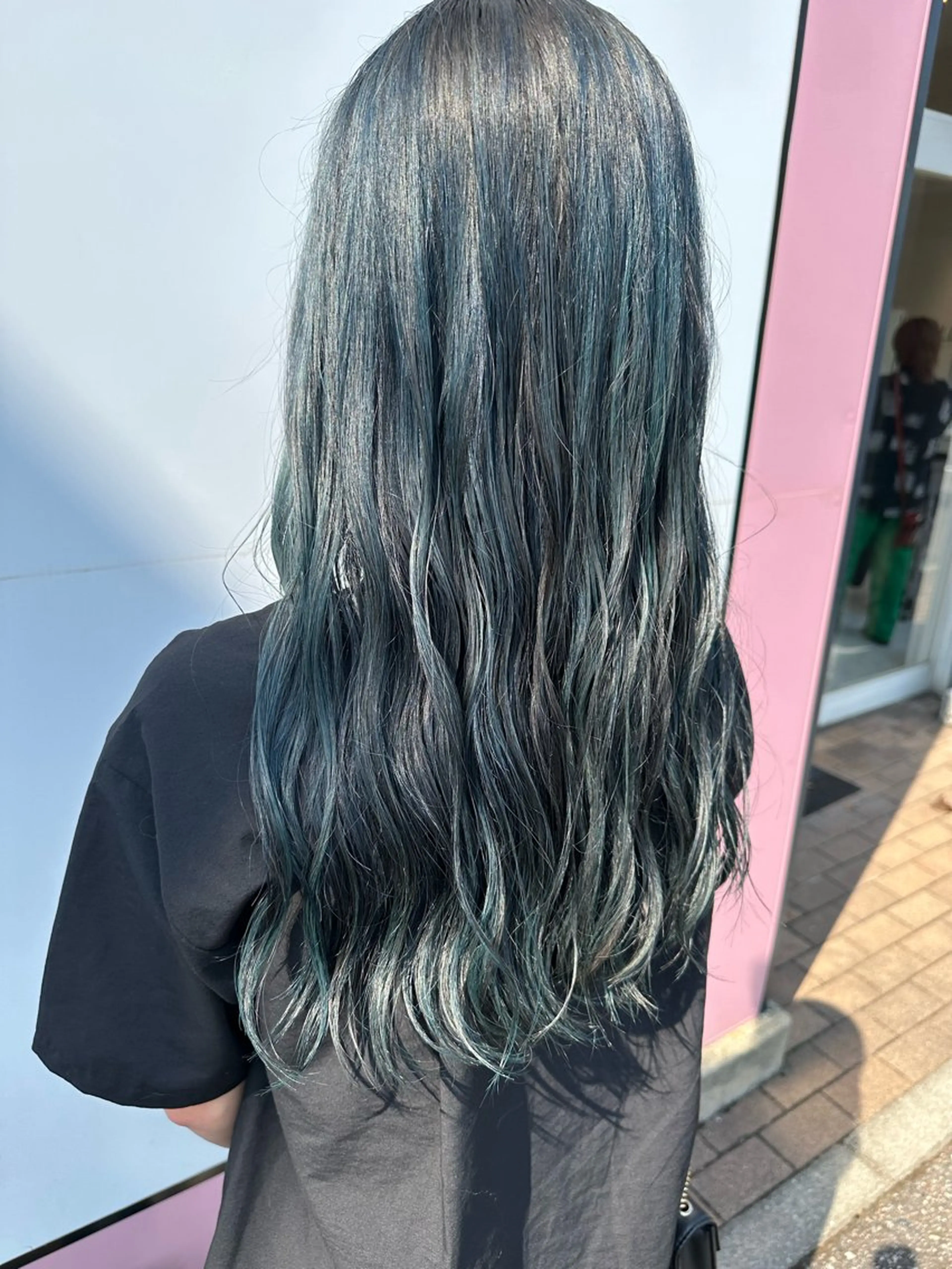 ロング カラー カット ヘアカラー 💘韓国カラー💘 クルミのヘアスタイル