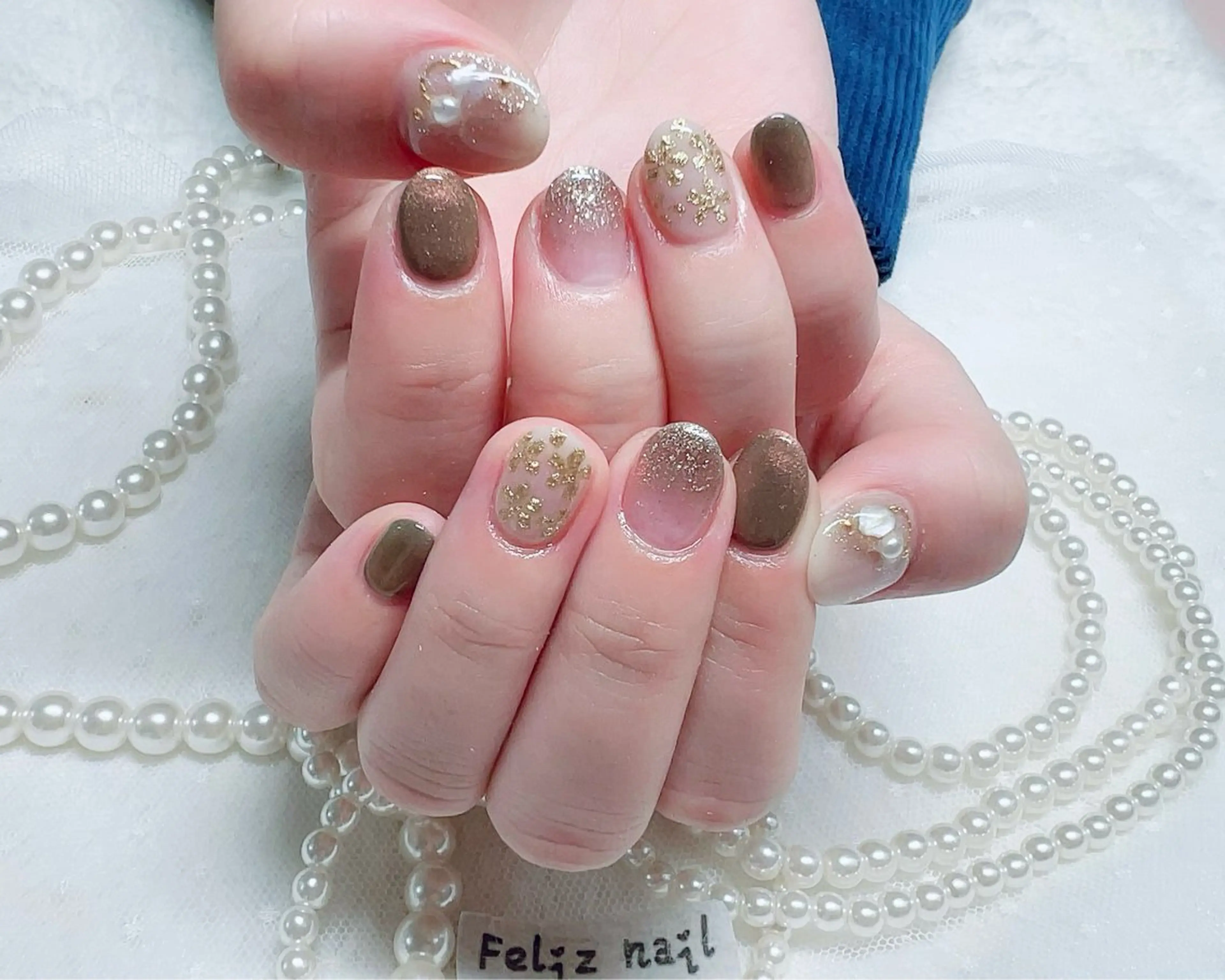 ネイル ジェルネイル キラキラネイル ニュアンスネイル オフィスネイル パラジェル ユキカ （ネイリスト）のネイルデザイン