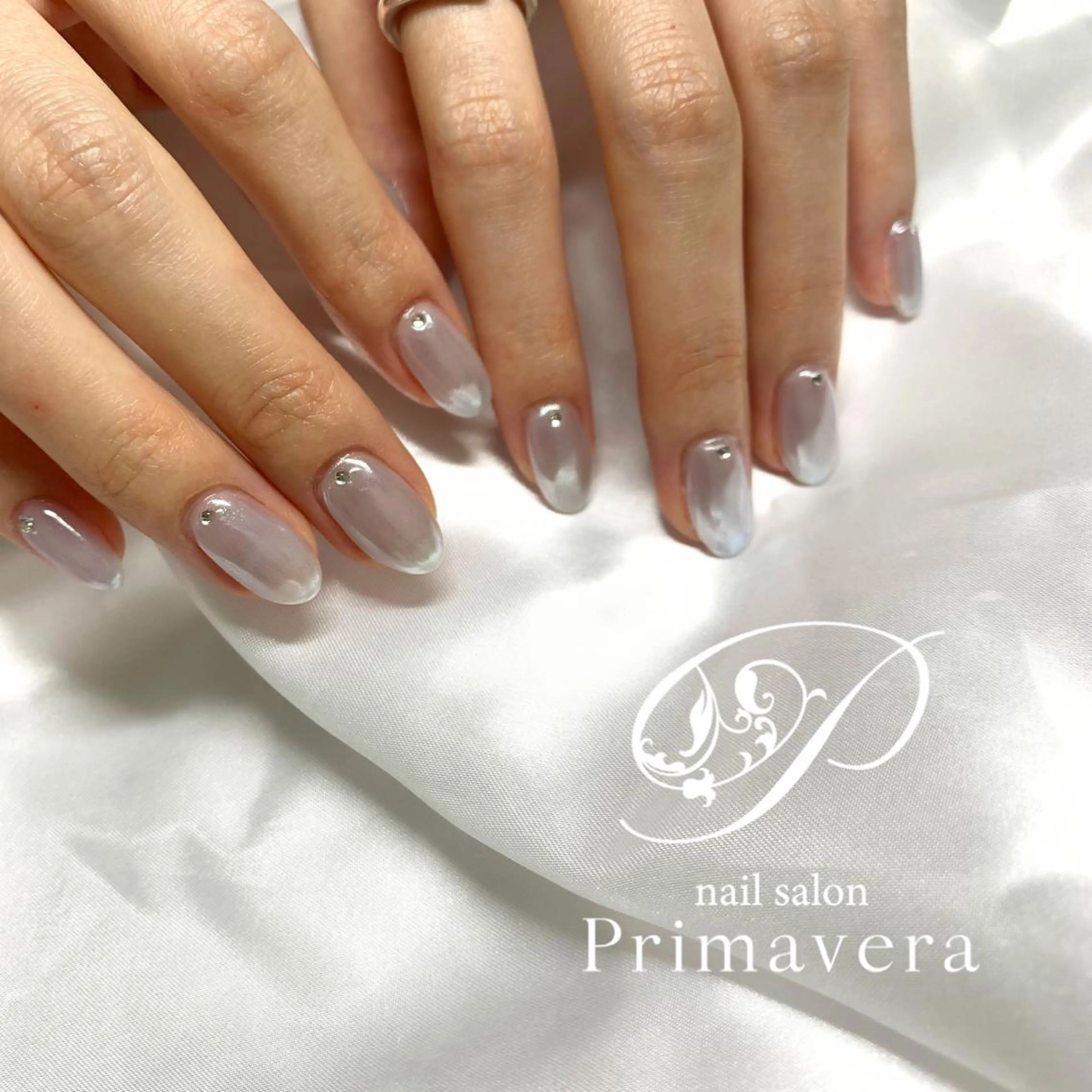 ネイル ハンドネイル primavera ワンホン系/ちゅるんのネイルデザイン