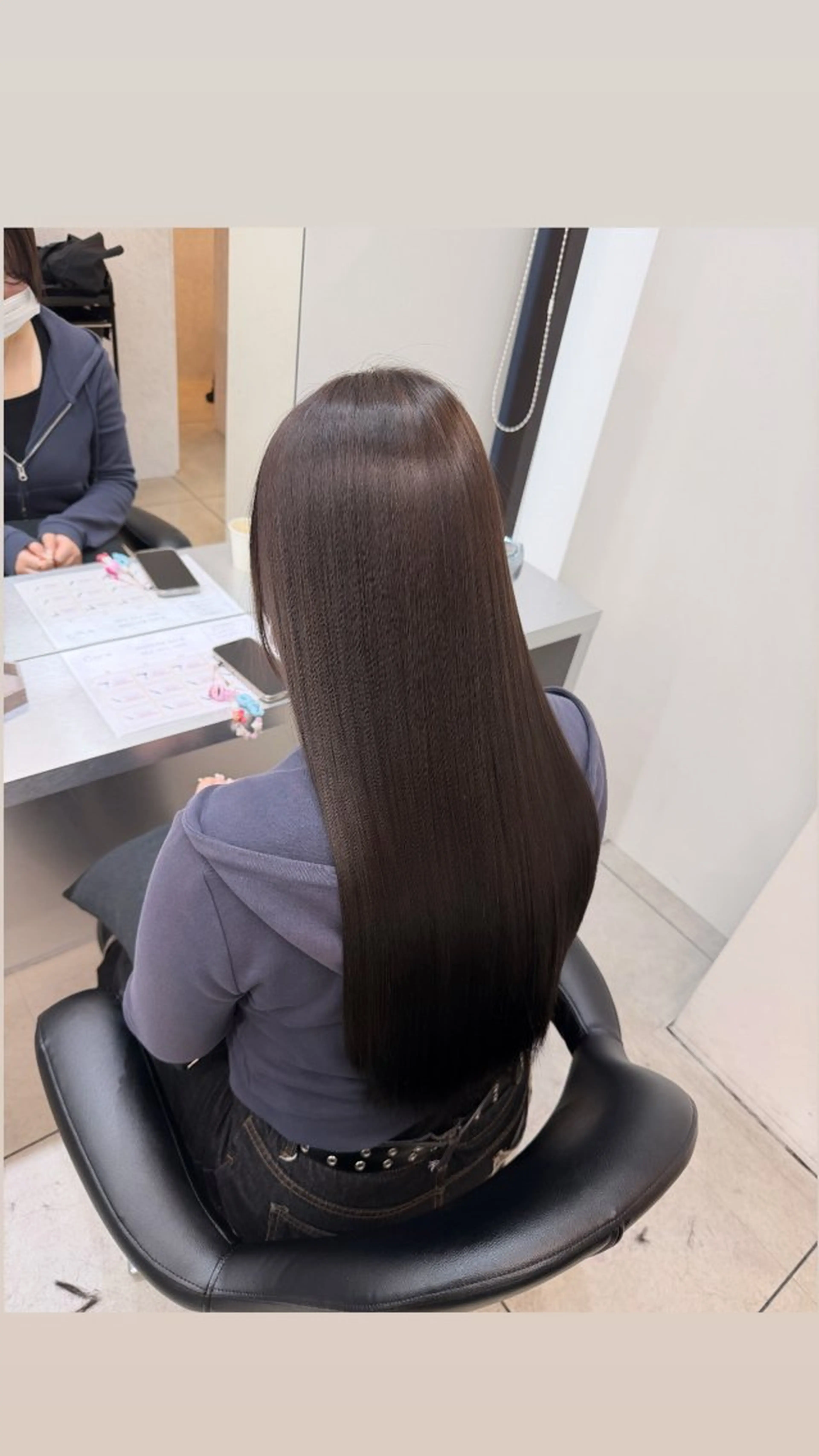 ロング カット 縮毛矯正 トリートメント 艶髪/縮毛矯正/ Core mikuaのヘアスタイル