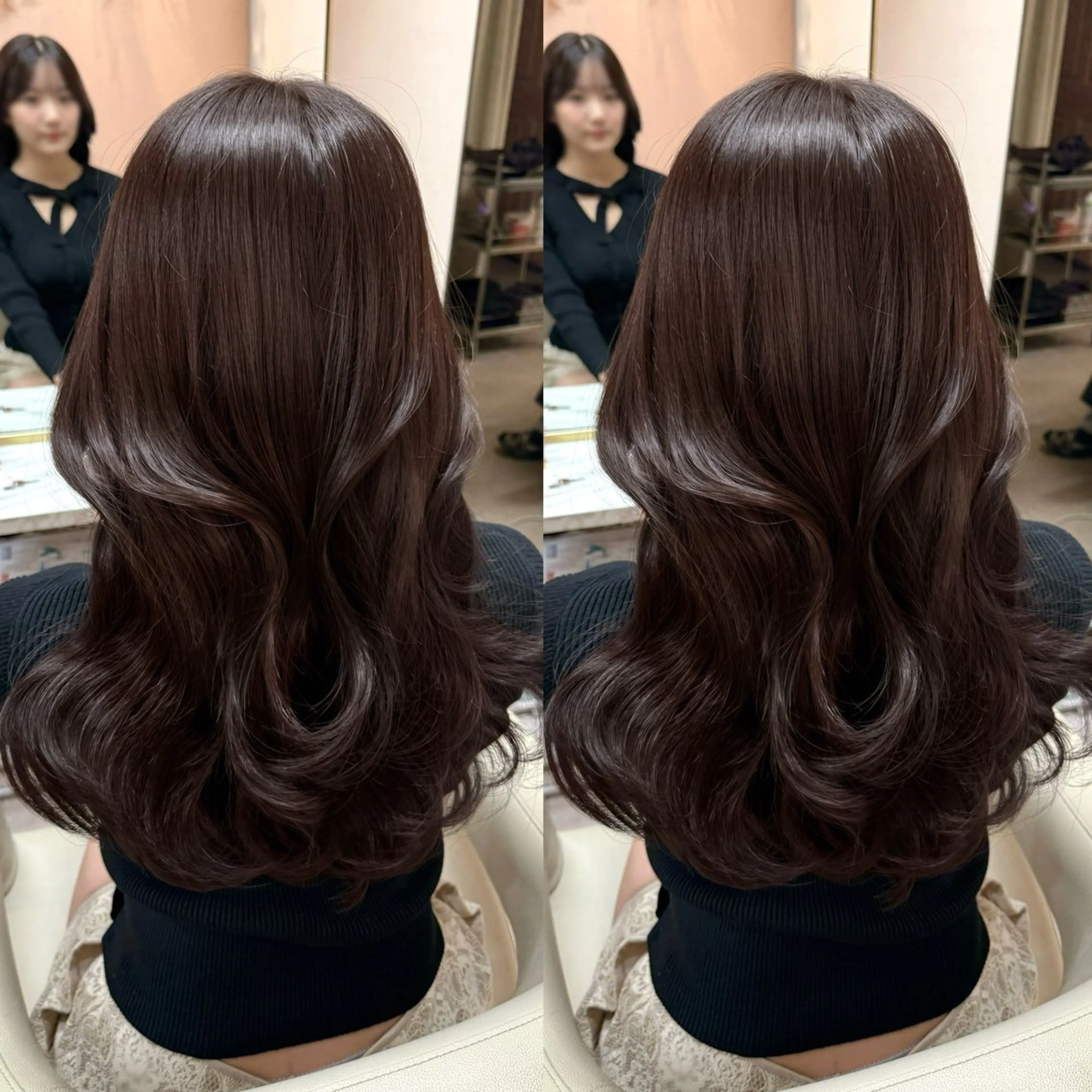 ロング カラー カット ヘアカラー トリートメント ♡韓国/レイヤー カット/Ayana♡のヘアスタイル