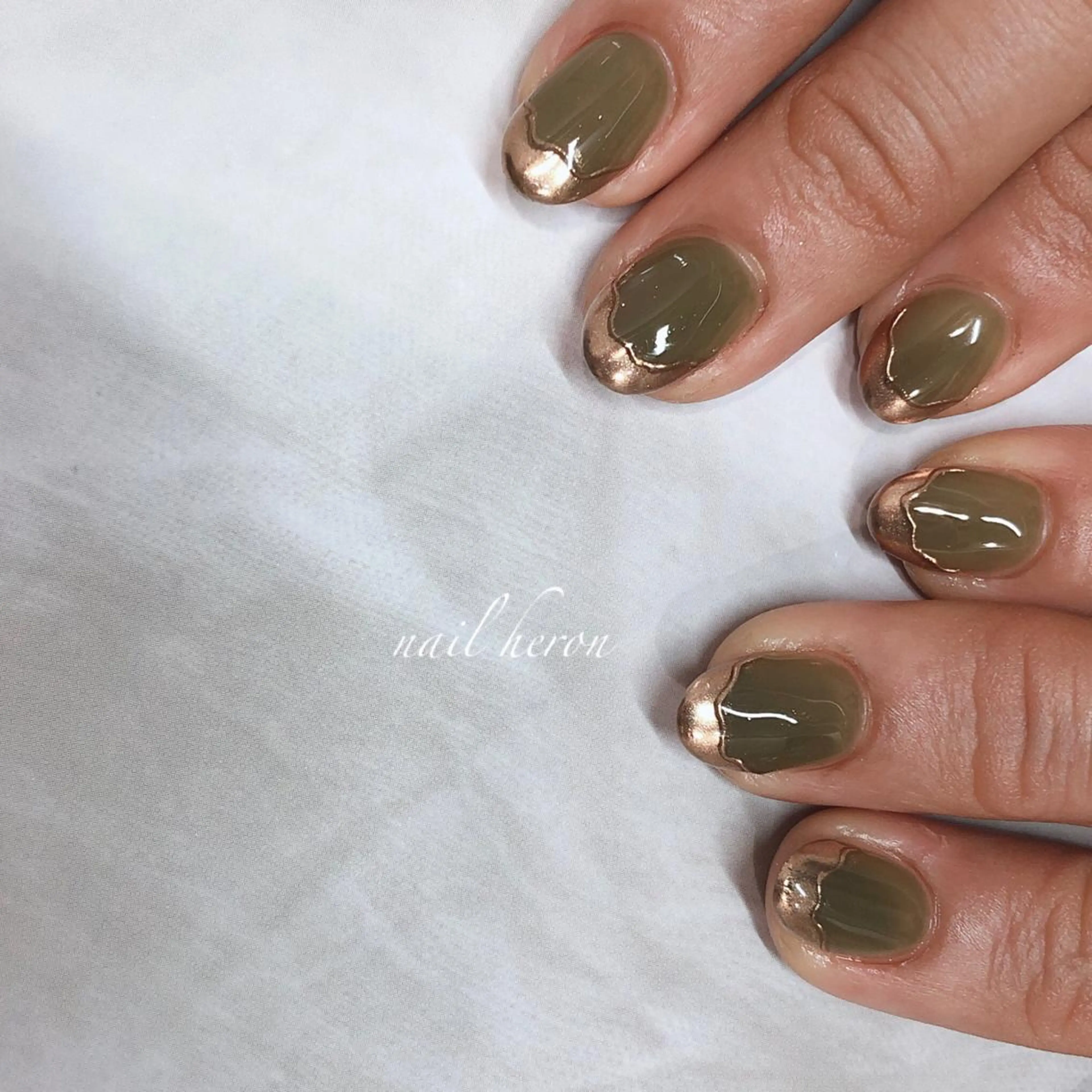 ネイル フレンチネイル ミラーネイル ハンドネイル nail heron所属・saki_ nail heronのその他イメージ