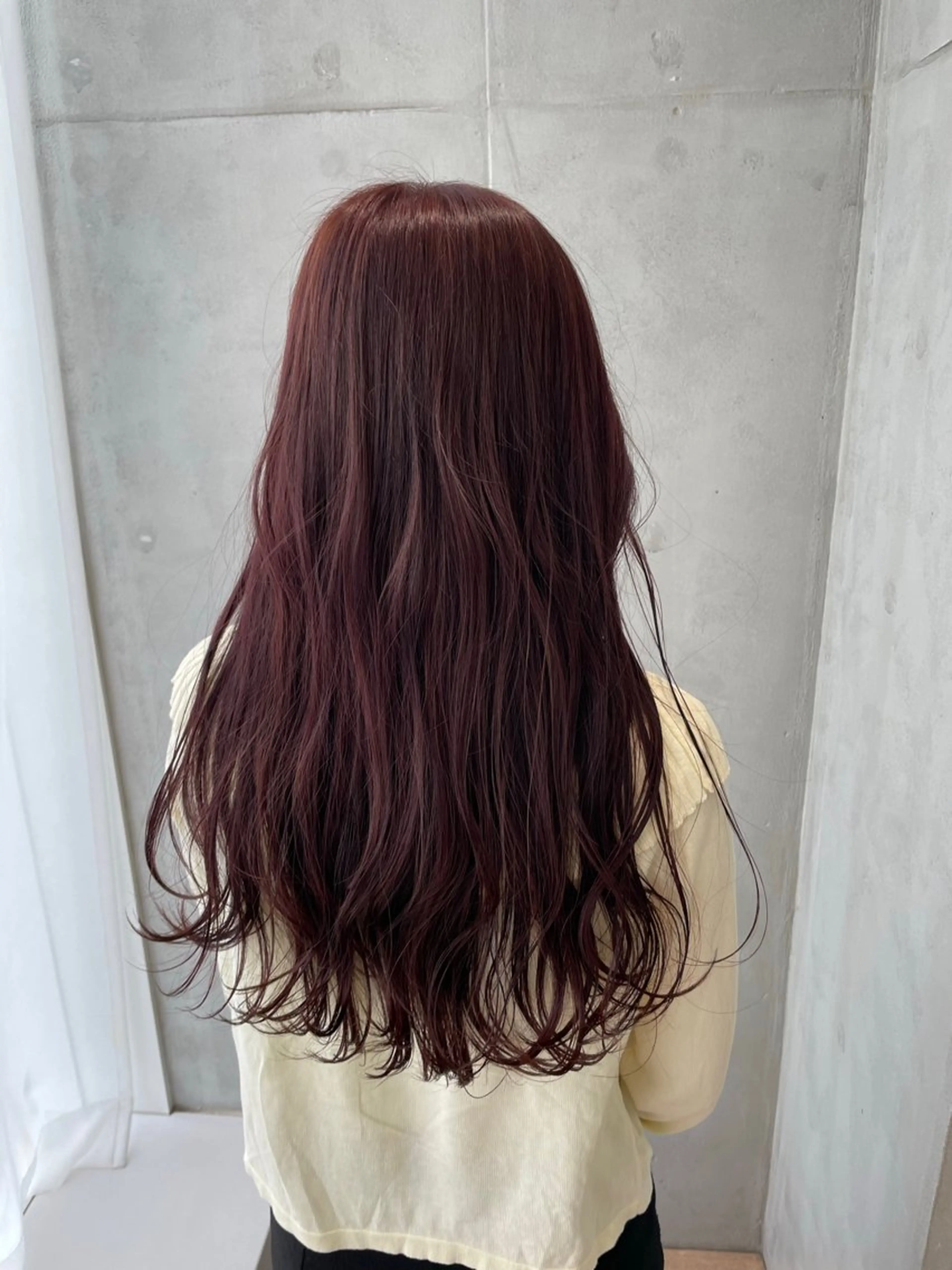 カラー ボルドーカラー ヘアカラー Say.所属・🐣Say. ひらいで ななみ🐣のヘアスタイル