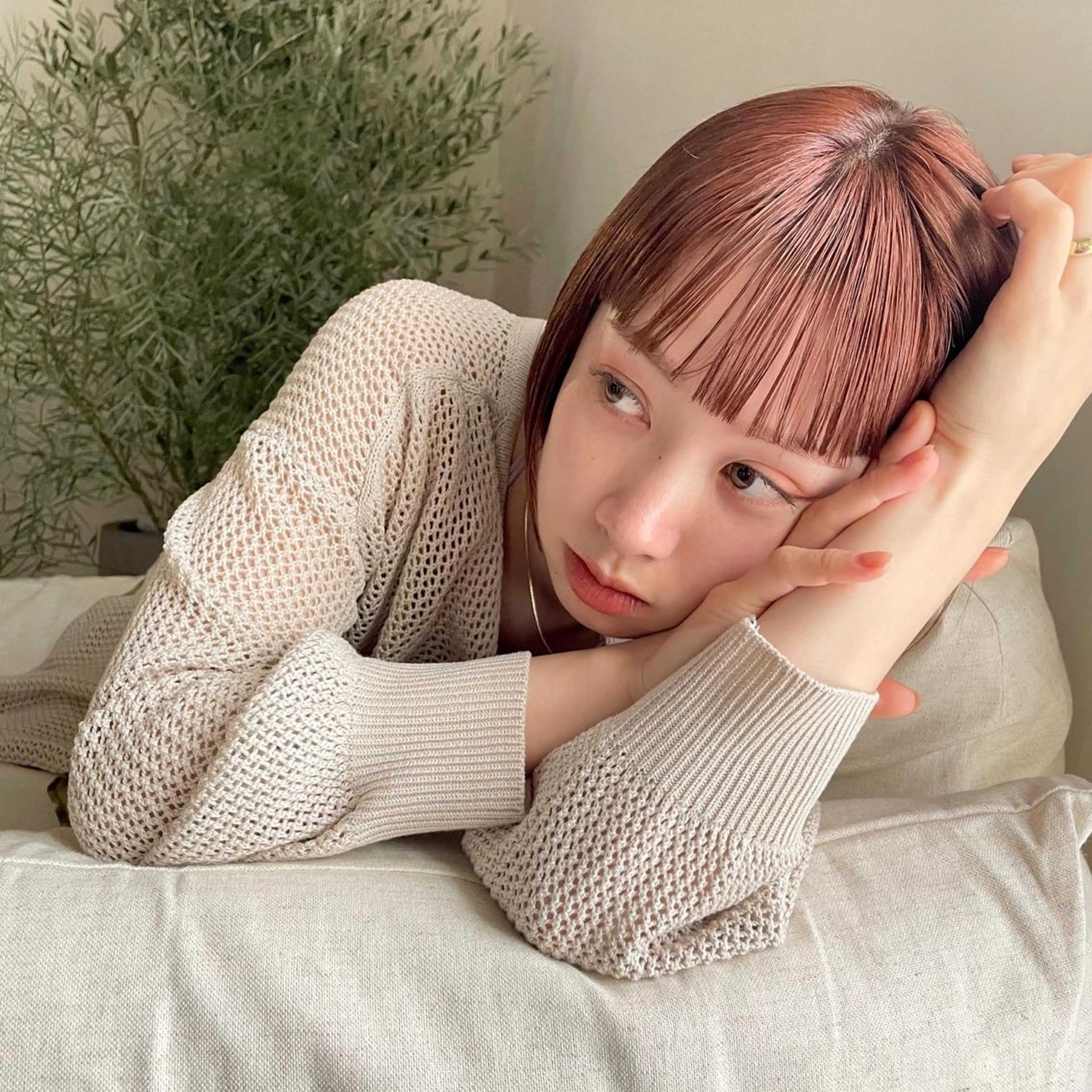 ミディアム カラー 透明感color 🥣suzunaのヘアスタイル