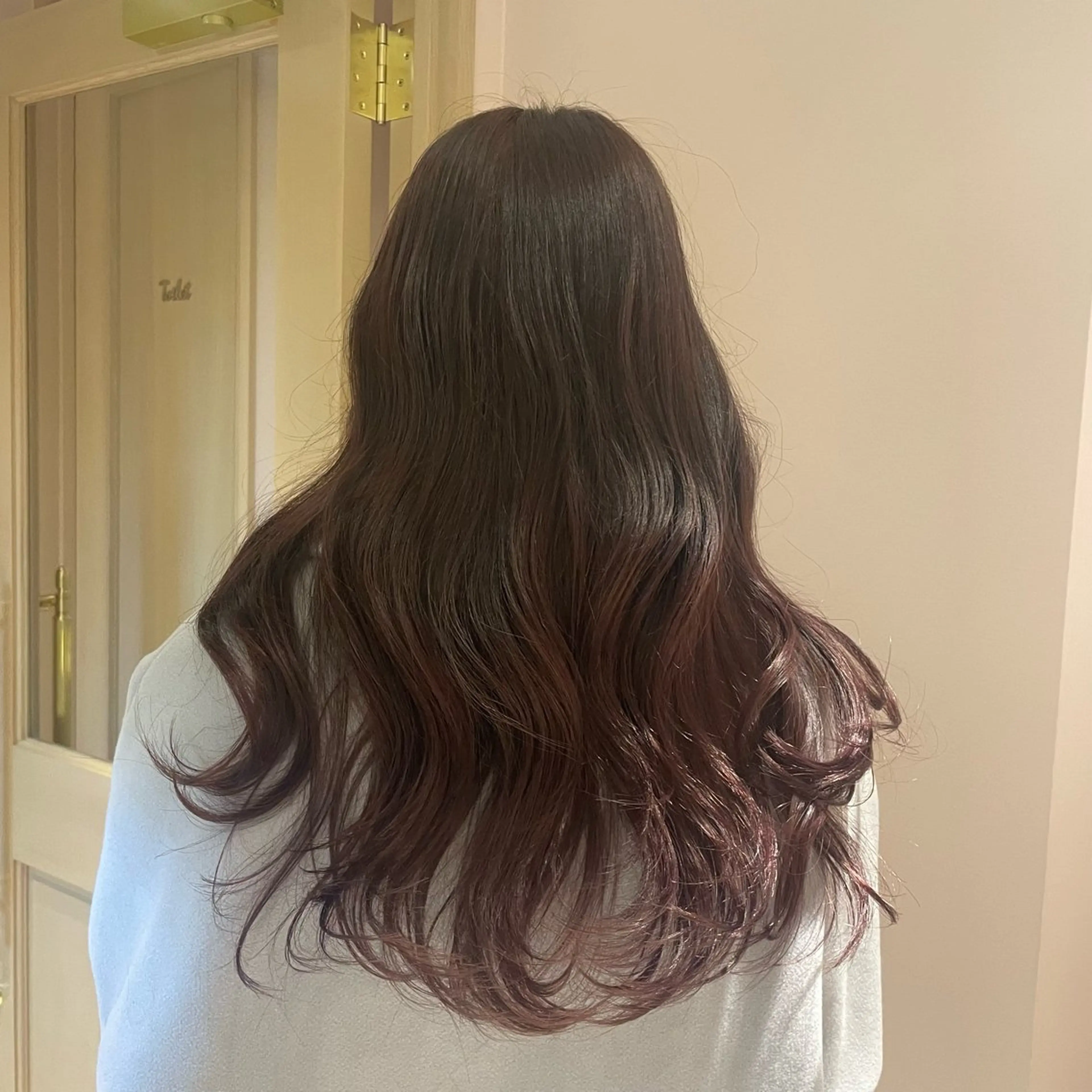 ロング ヘアカラー トリートメント ヘッドスパ マホ/日吉/髪質改善 /レイヤー/ガーリーのヘアスタイル