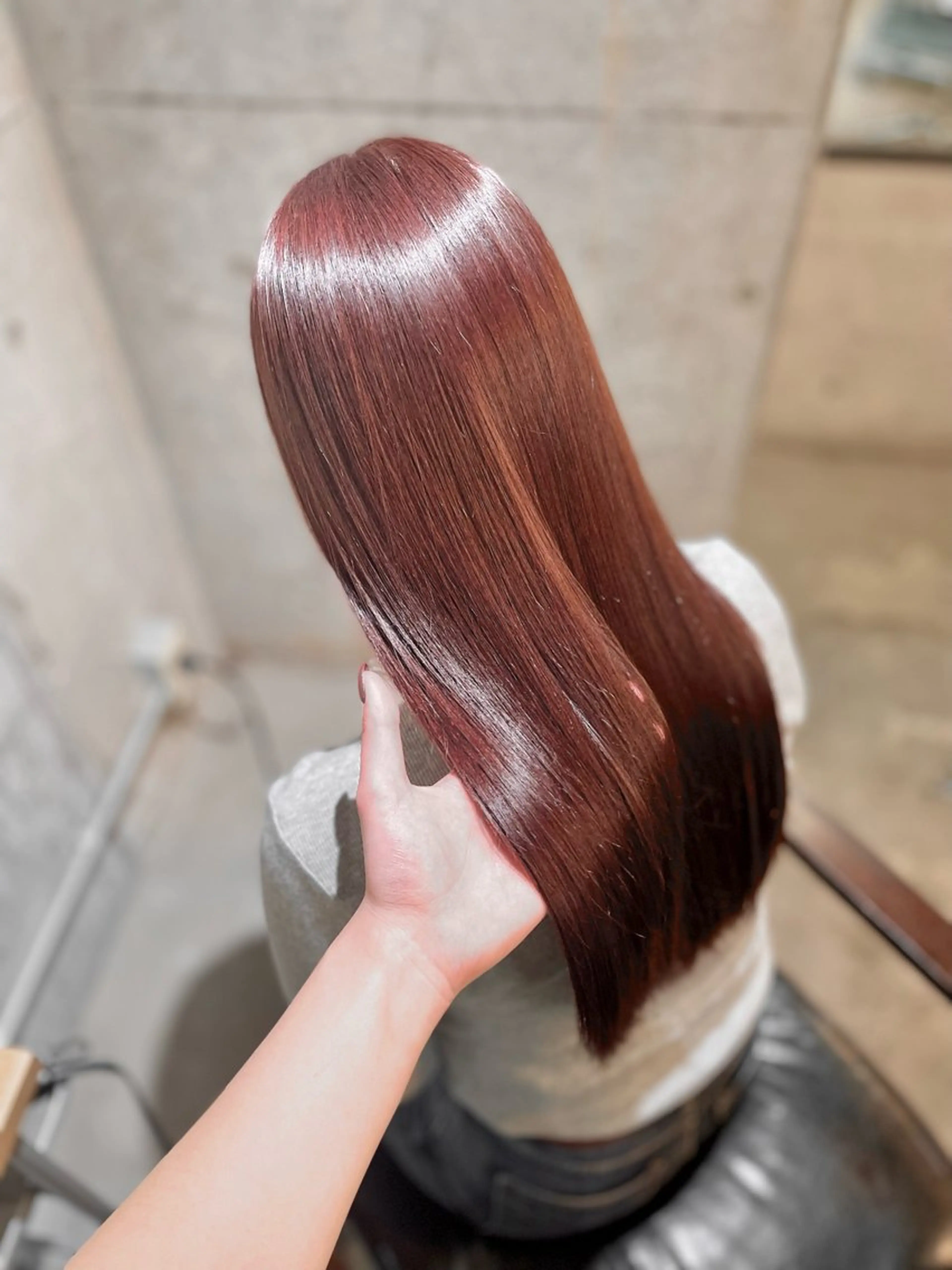 ロング カラー キッズ トリートメント ヘアカラー トリートメント 南堀江/艶髪カラー /masami🩵のヘアスタイル