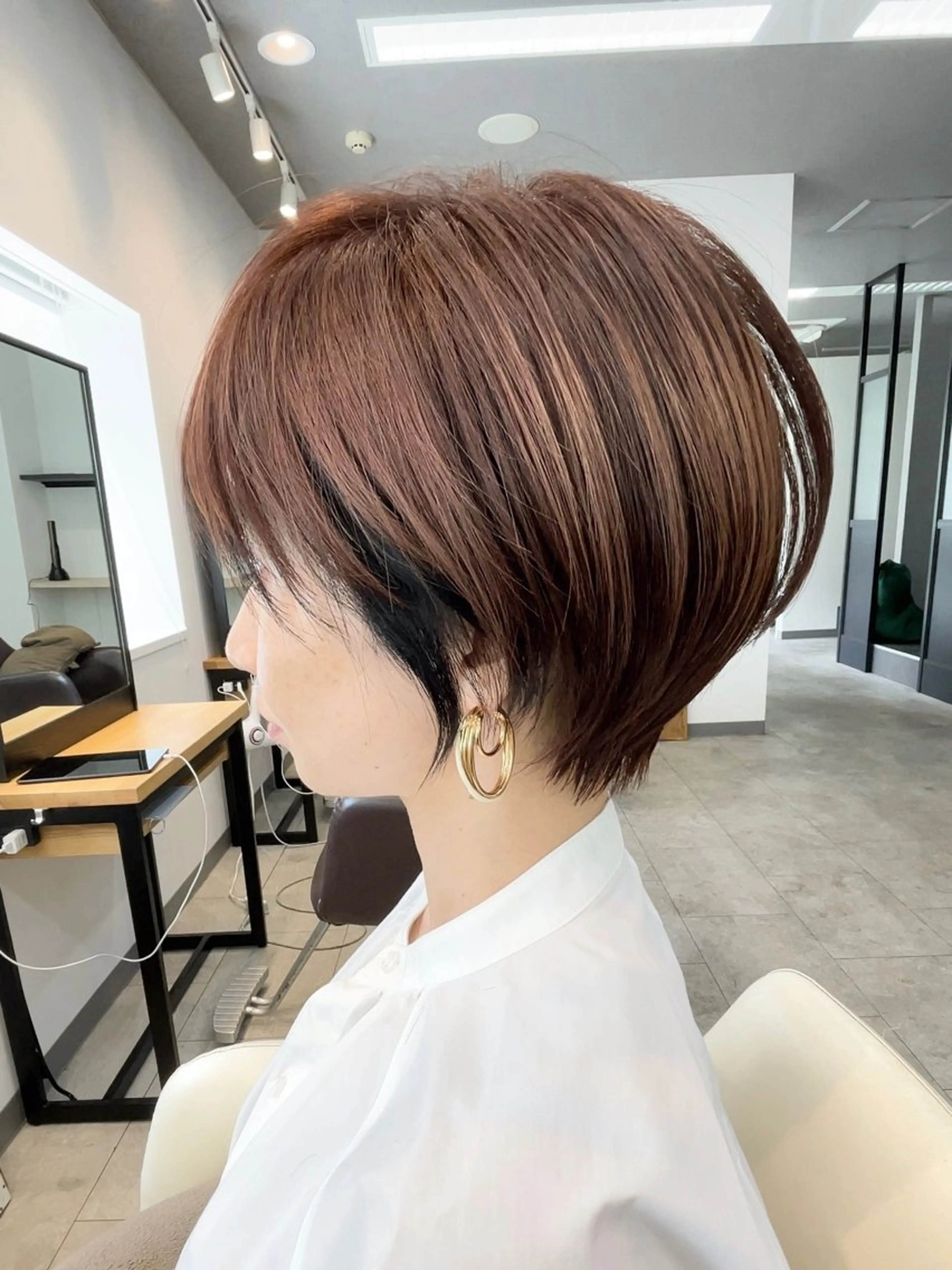 ショート neaf六本木所属・韓国風レイヤー ショート/犬塚 優介のヘアスタイル