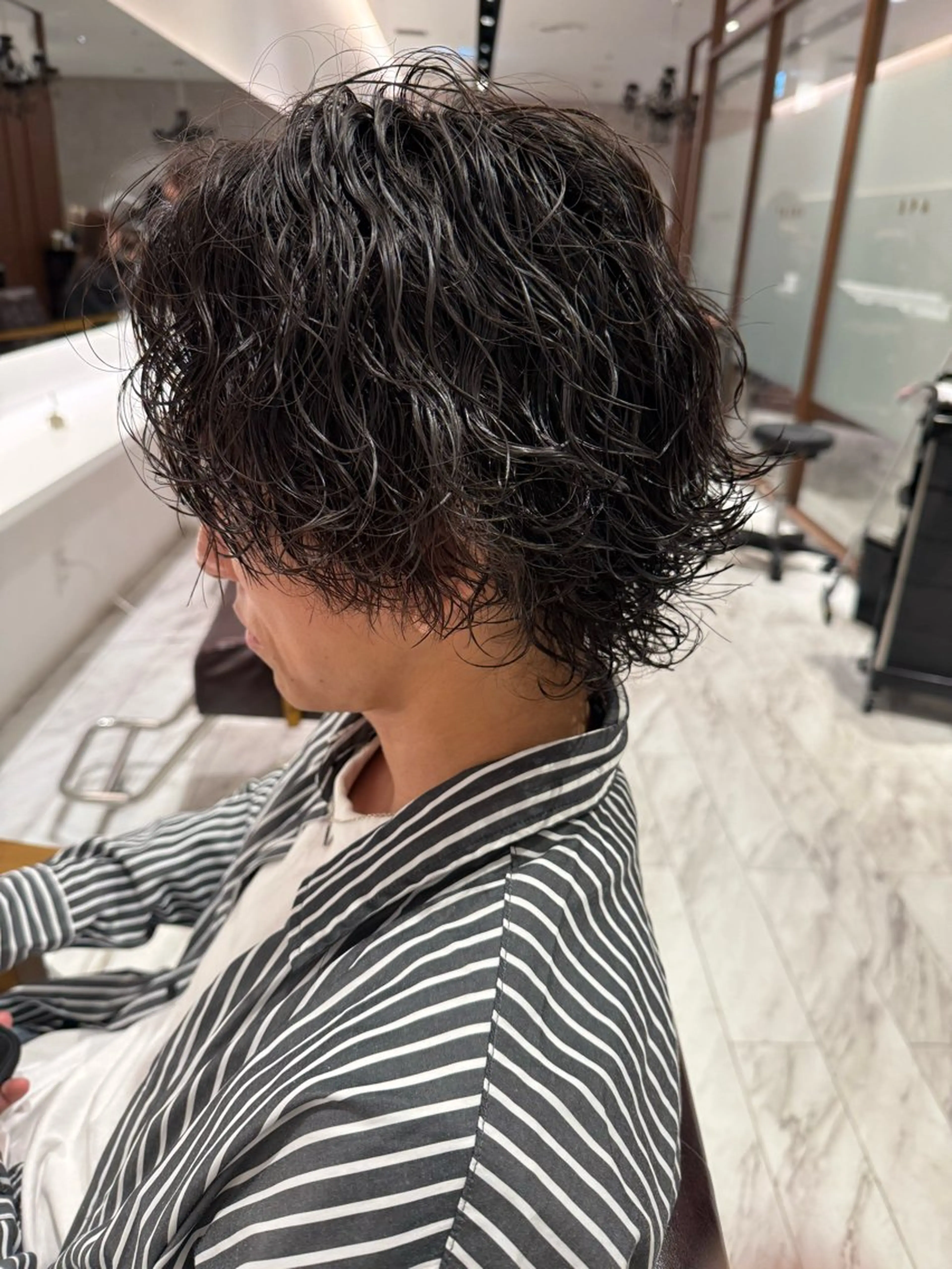 メンズ限定カット＋ウルフパーマ   サーフカール ラルフカールの写真