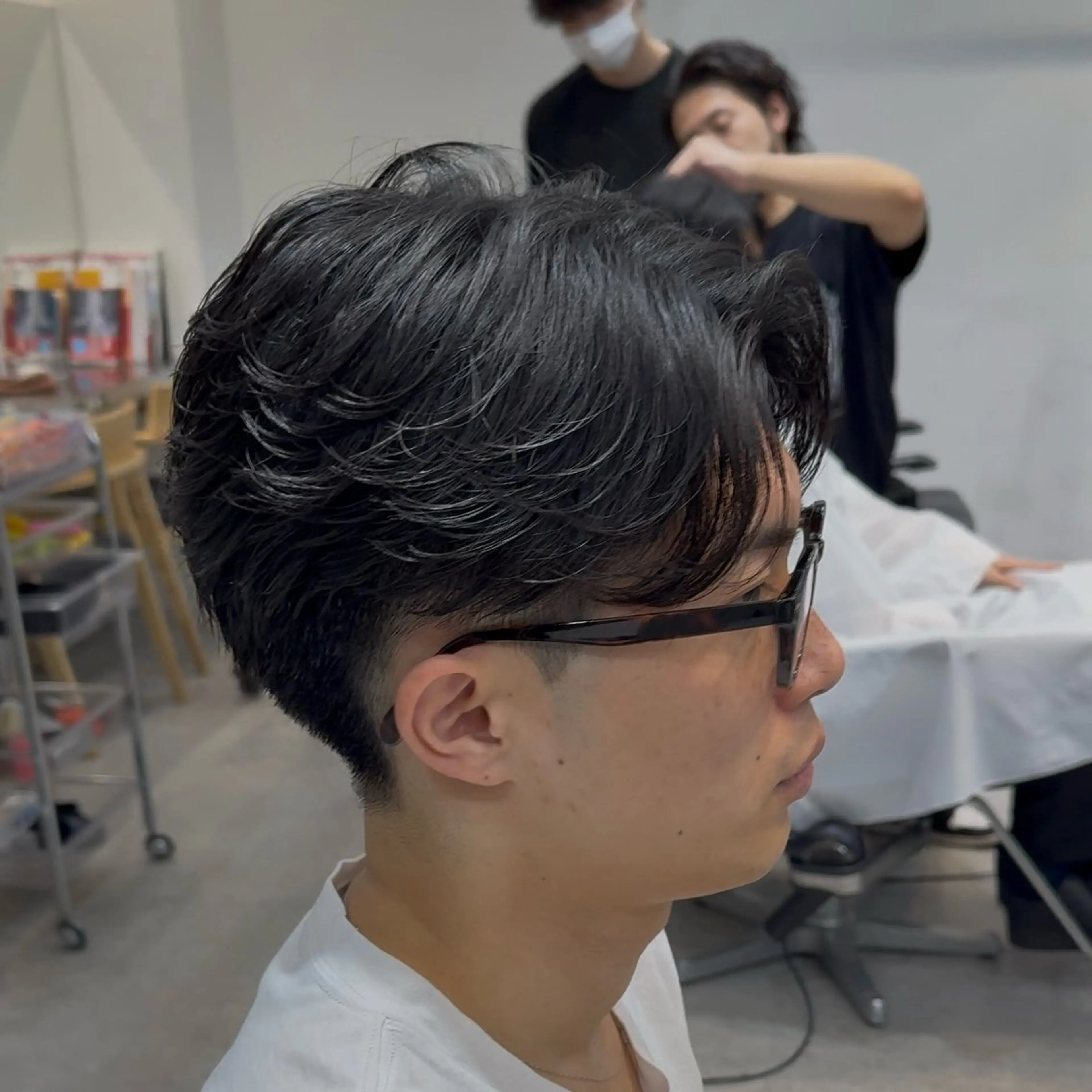 ショート パーマ メンズ カット パーマ 当日予約⭕️ fifth渋谷太田のヘアスタイル