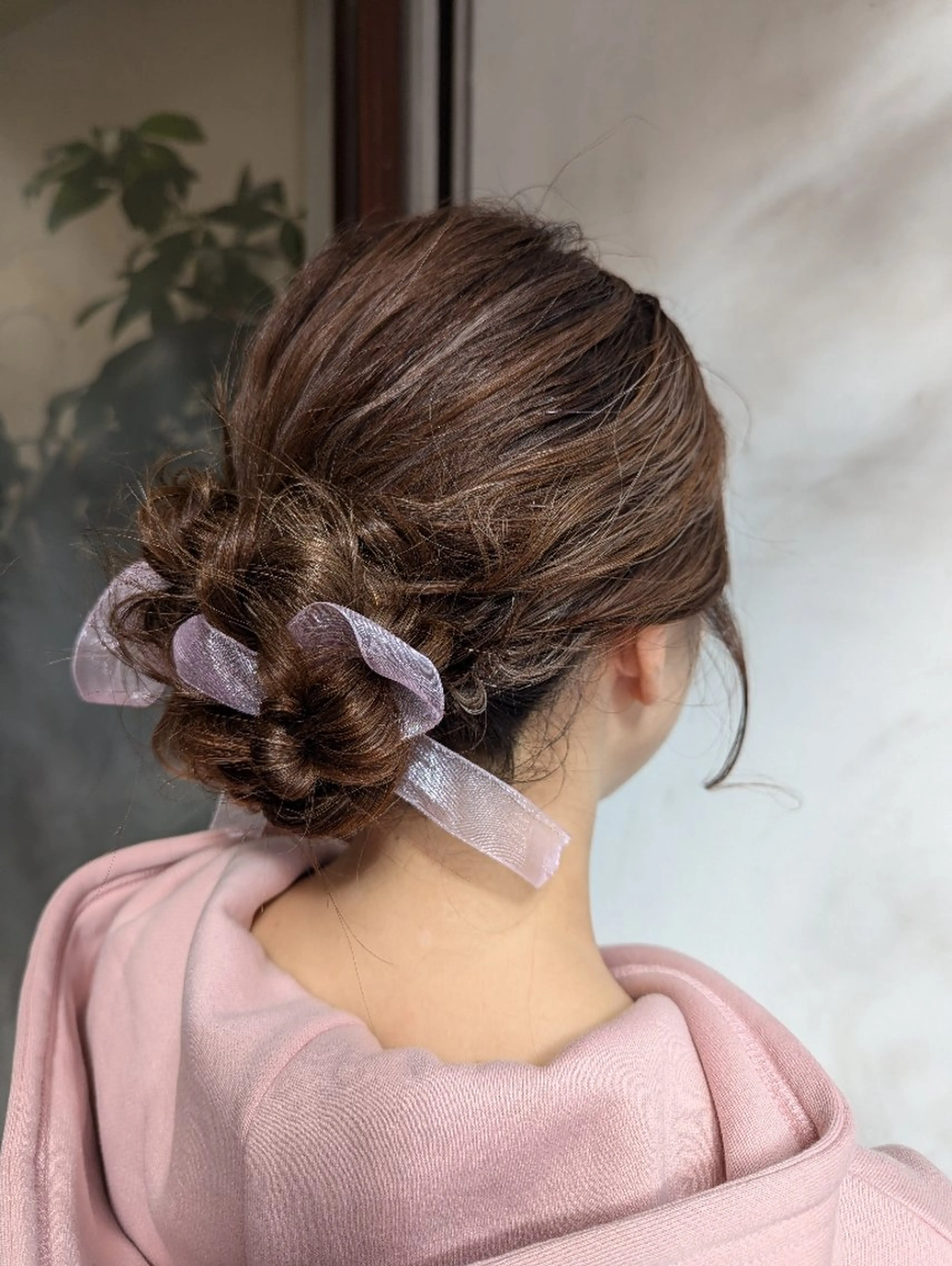 ヘアアレンジ 髪質改善アンブリーチ 店長みやけななのヘアスタイル