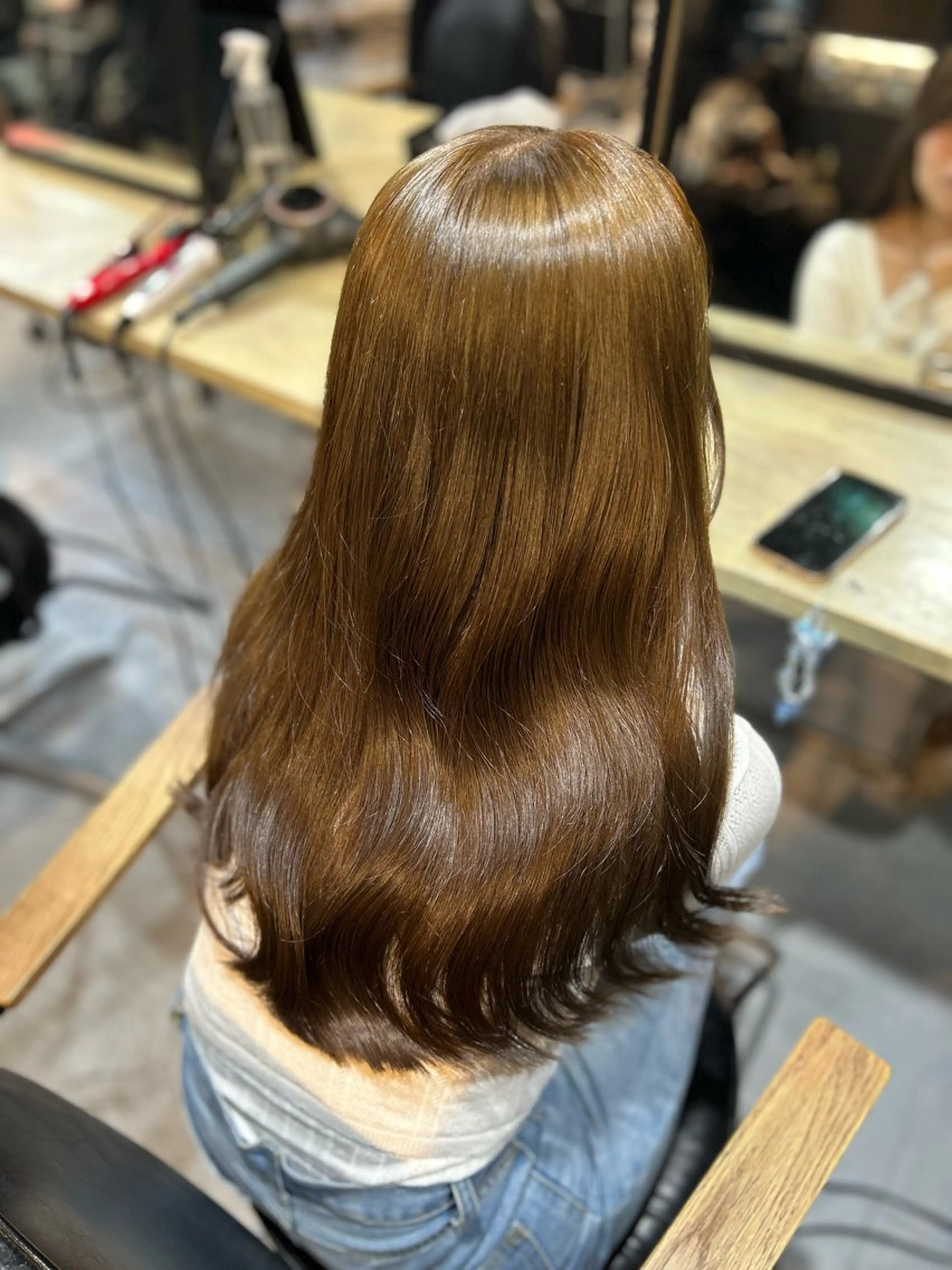 ロング カット ヘアカラー 🌷ブリーチ縮毛矯正 /mina🌷のヘアスタイル