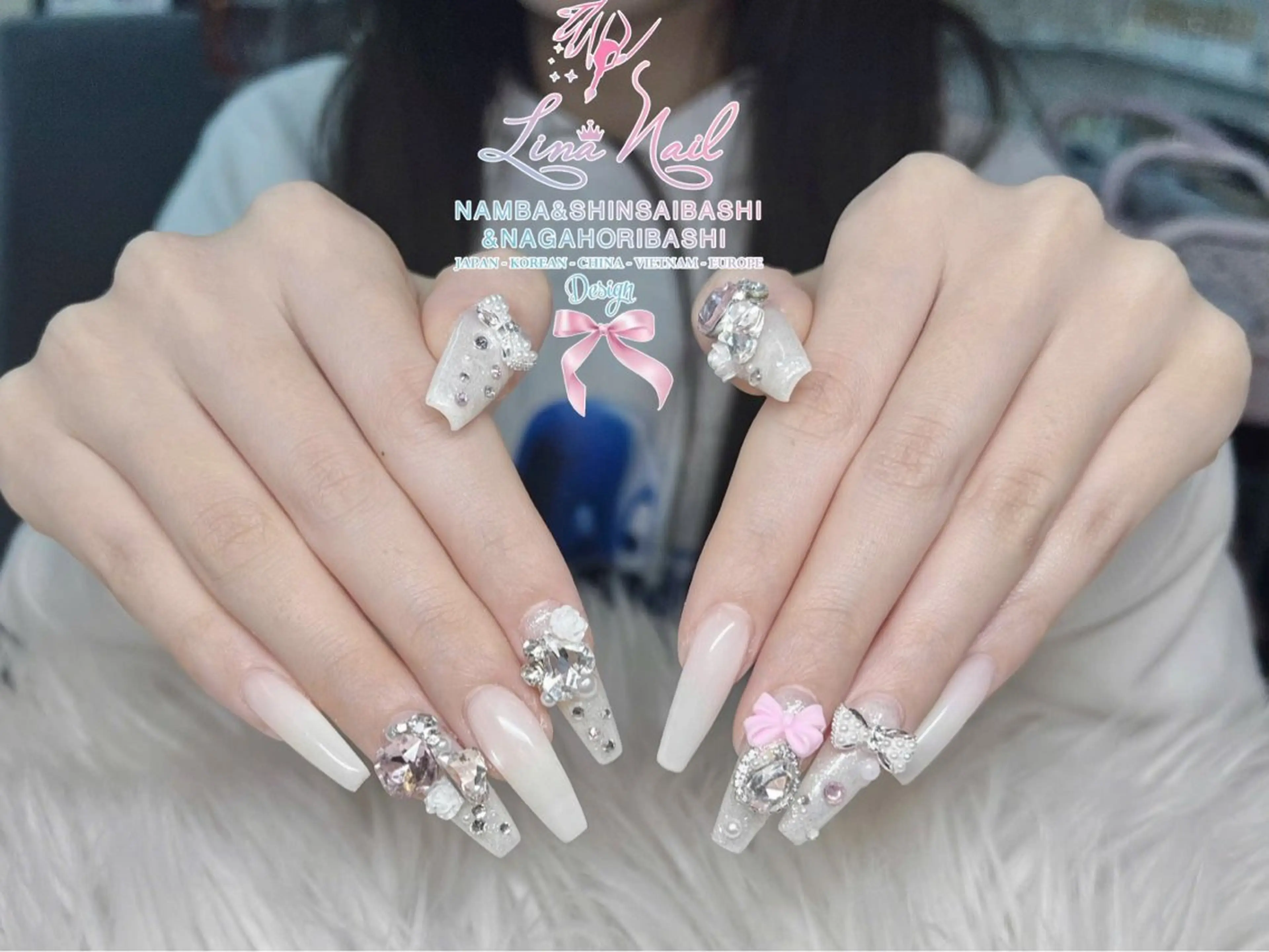 ネイル チークネイル 桜ネイル フラッシュネイル フットネイル ジェルネイル リナネイル 長堀橋店/東心斎橋店のネイルデザイン