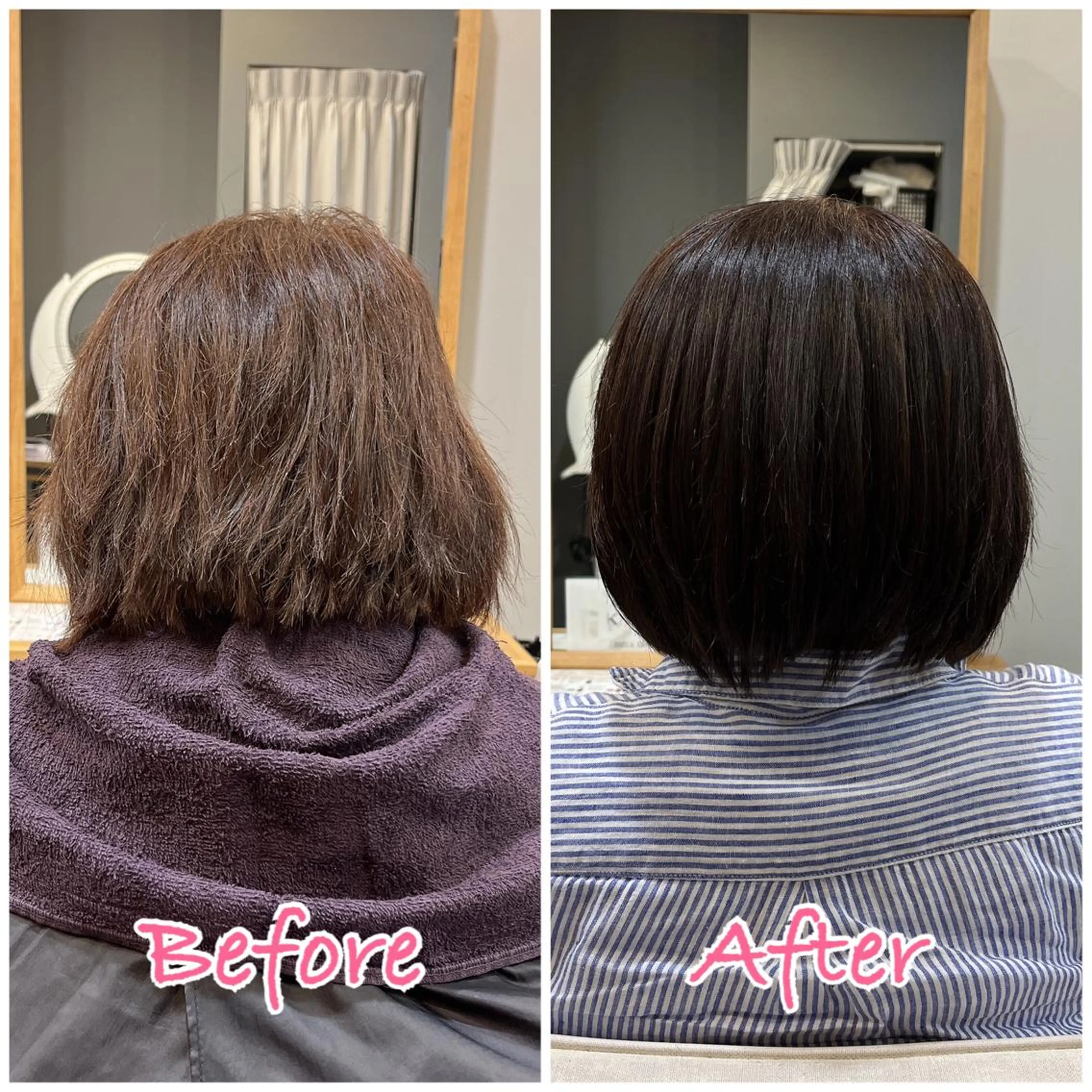 カラー ショートカット 🌸 飯野 舞桜のヘアスタイル