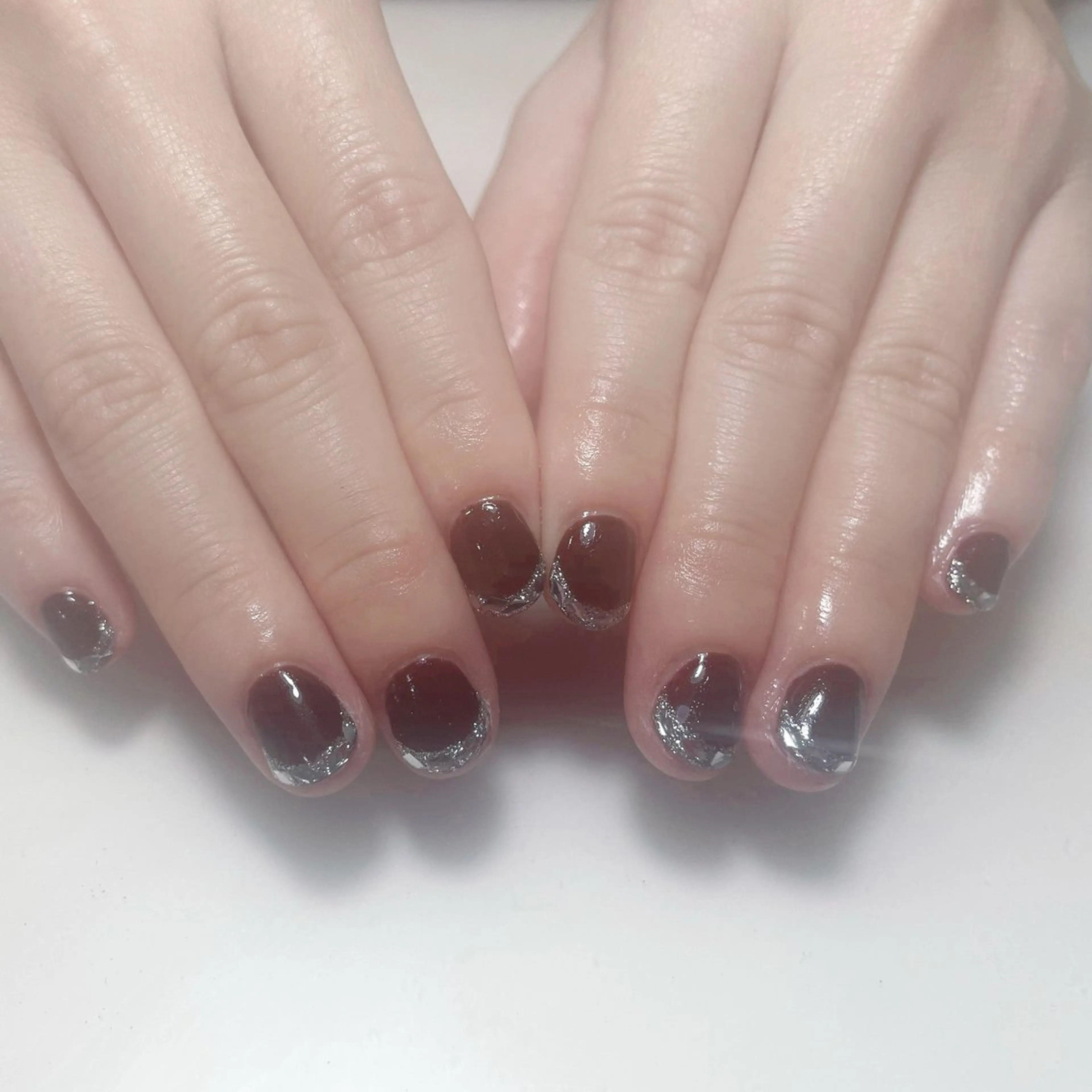 ネイル アートネイル フレンチネイル ジェルネイル グラデーション 韓国ネイル ハンドネイル 久保田 マリコのネイルデザイン