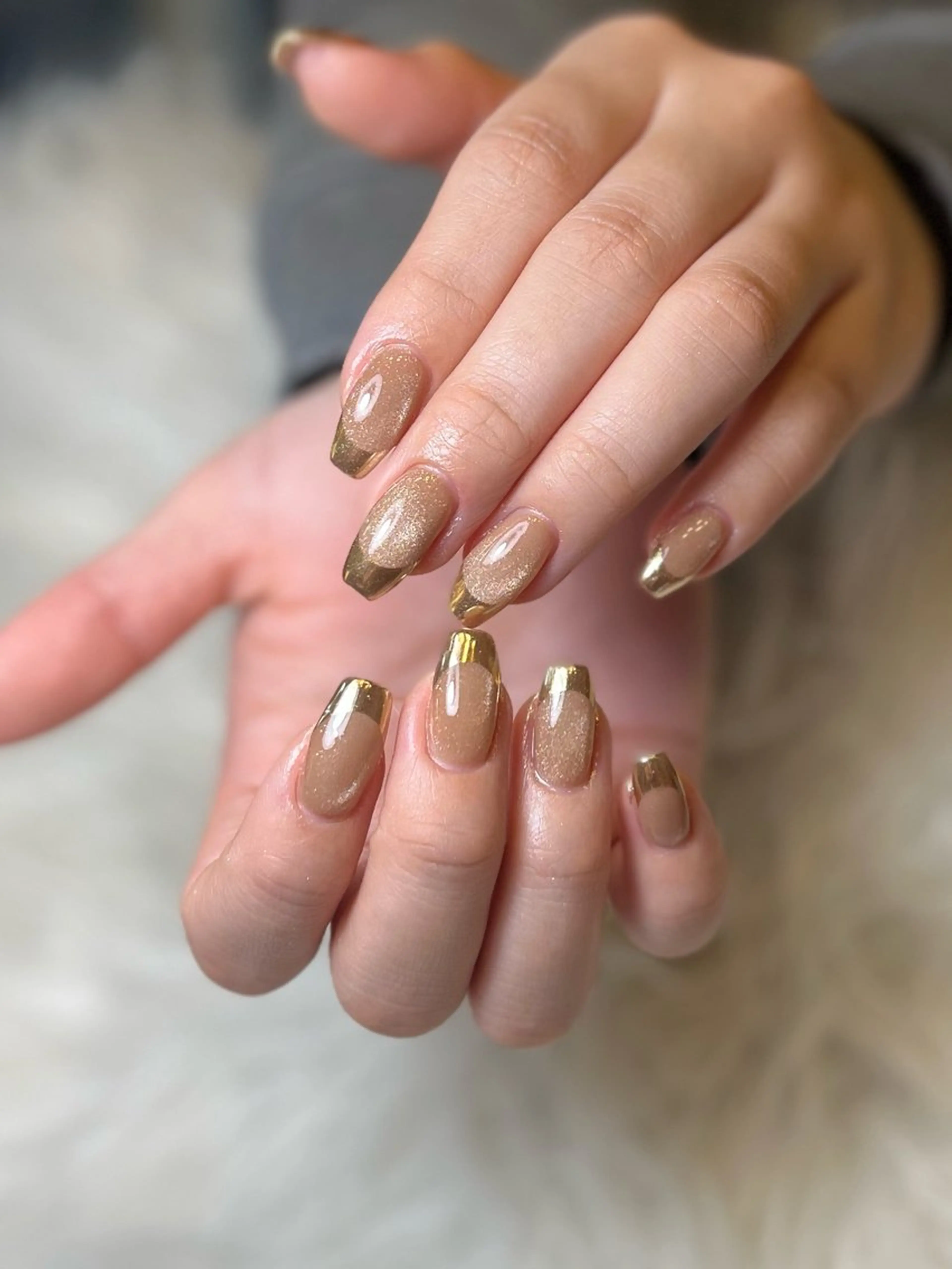 ネイル フレンチネイル マグネットネイル ミラーネイル Welina nailのネイルデザイン