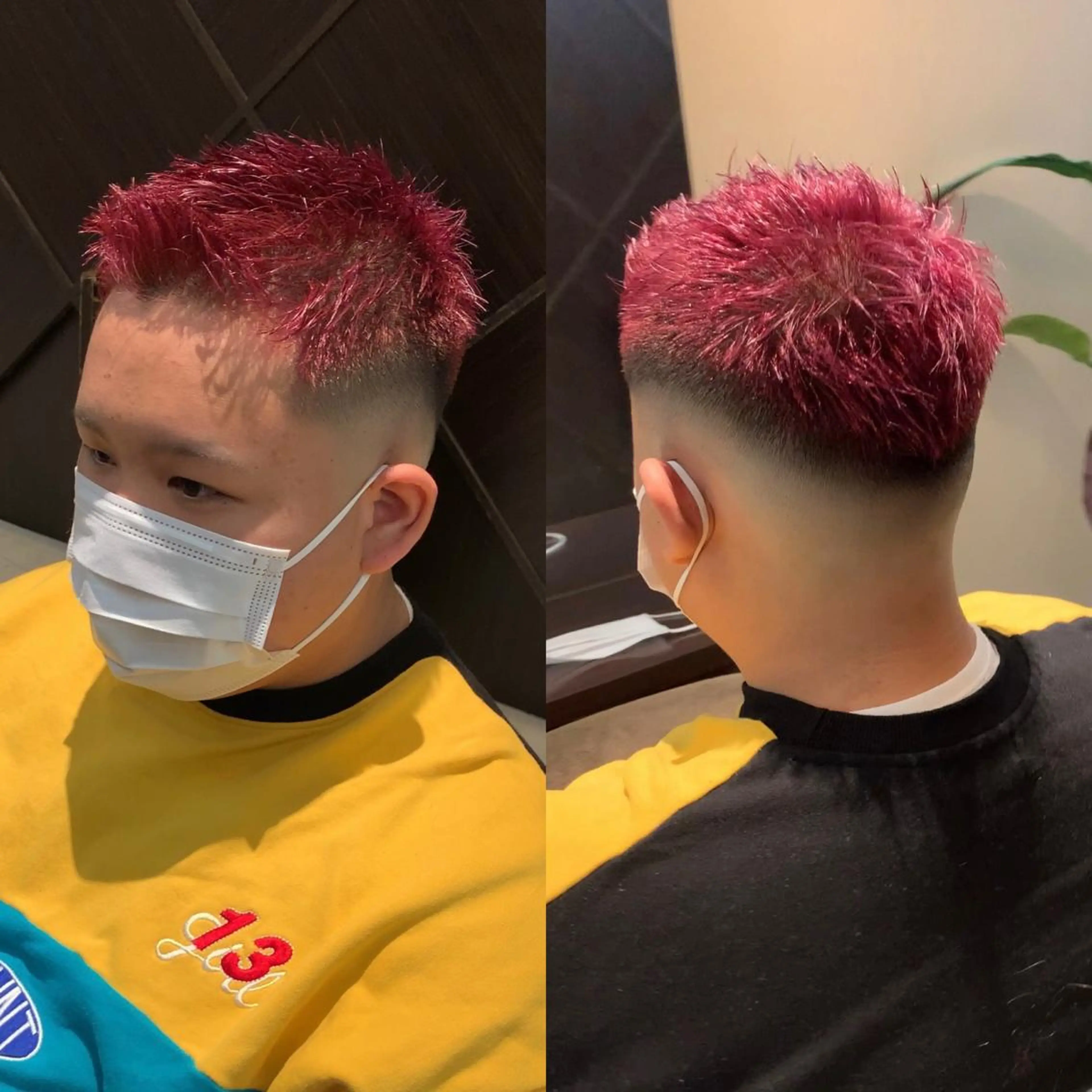 カラー メンズ フェードカット スキンフェード カット ヘアカラー トリートメント メンズ専門　井藤 雅也のヘアスタイル