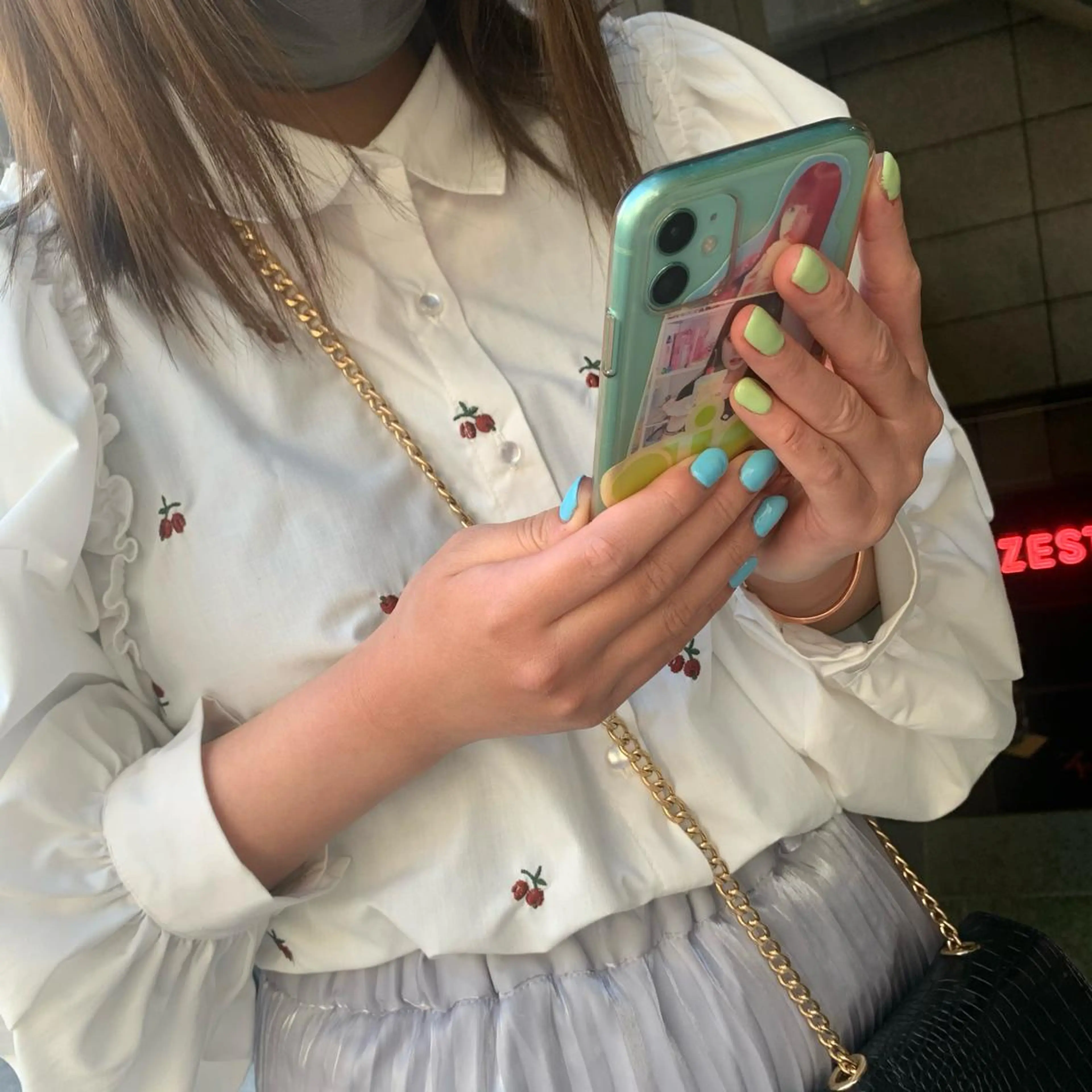 ネイル ハンドネイル なぽ ❤︎ y2k/韓国nailのネイルデザイン