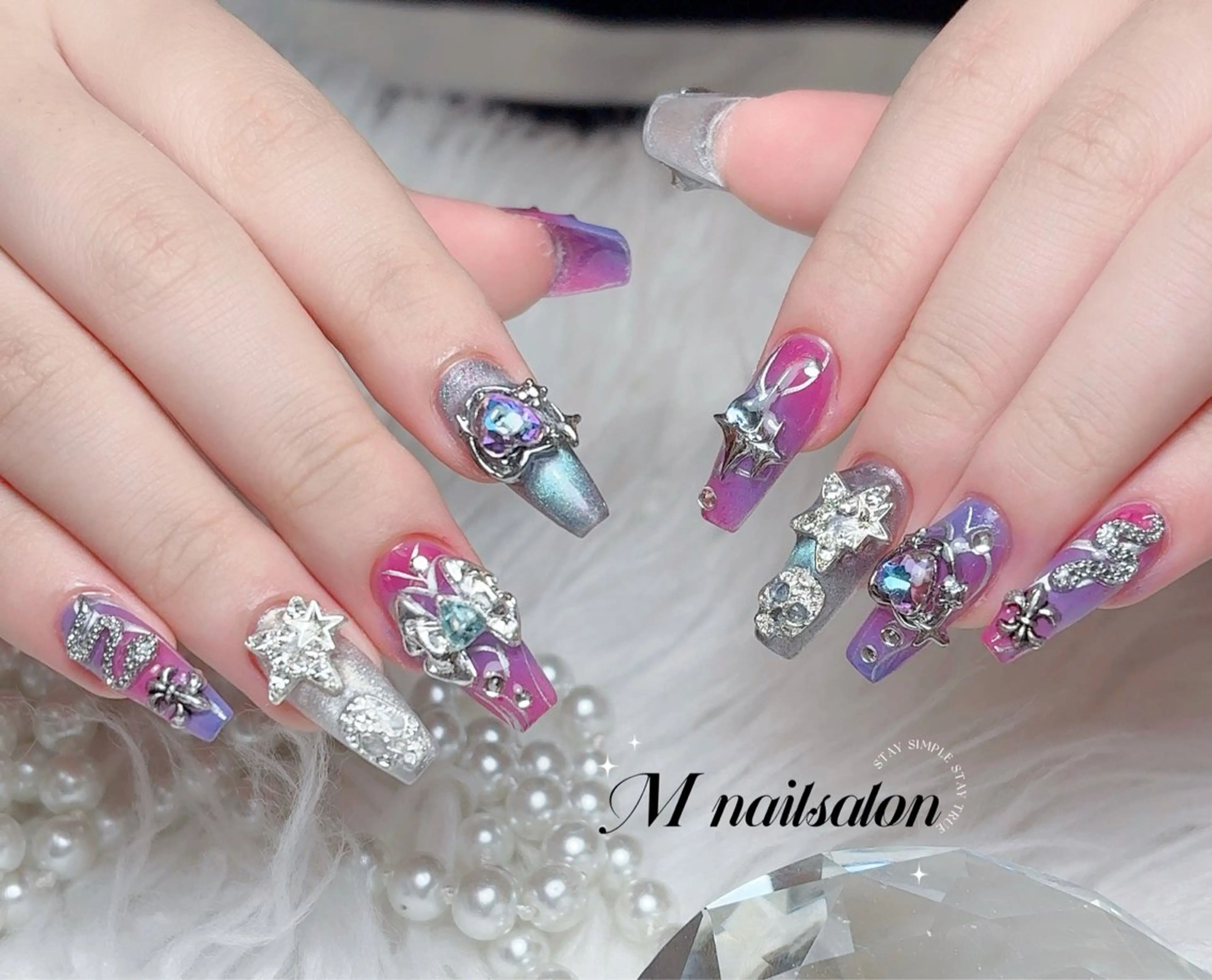 ネイル M🌷nail 長さだし専門店のネイルデザイン