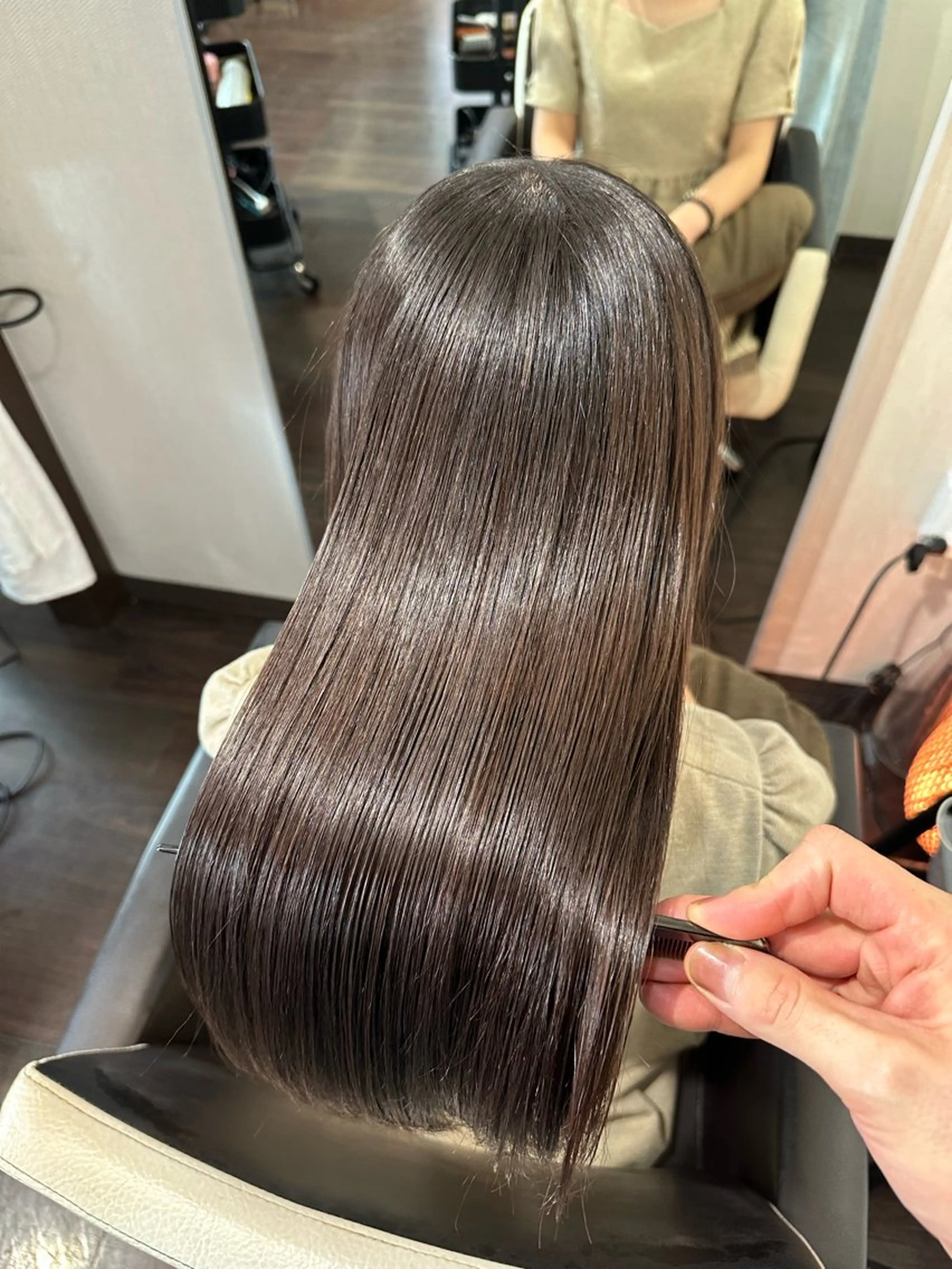ロング カット 縮毛矯正 トリートメント ヘッドスパ youres hair 東口店所属・🌸ULTOWA🌸 髪質改善/縮毛/店長のヘアスタイル