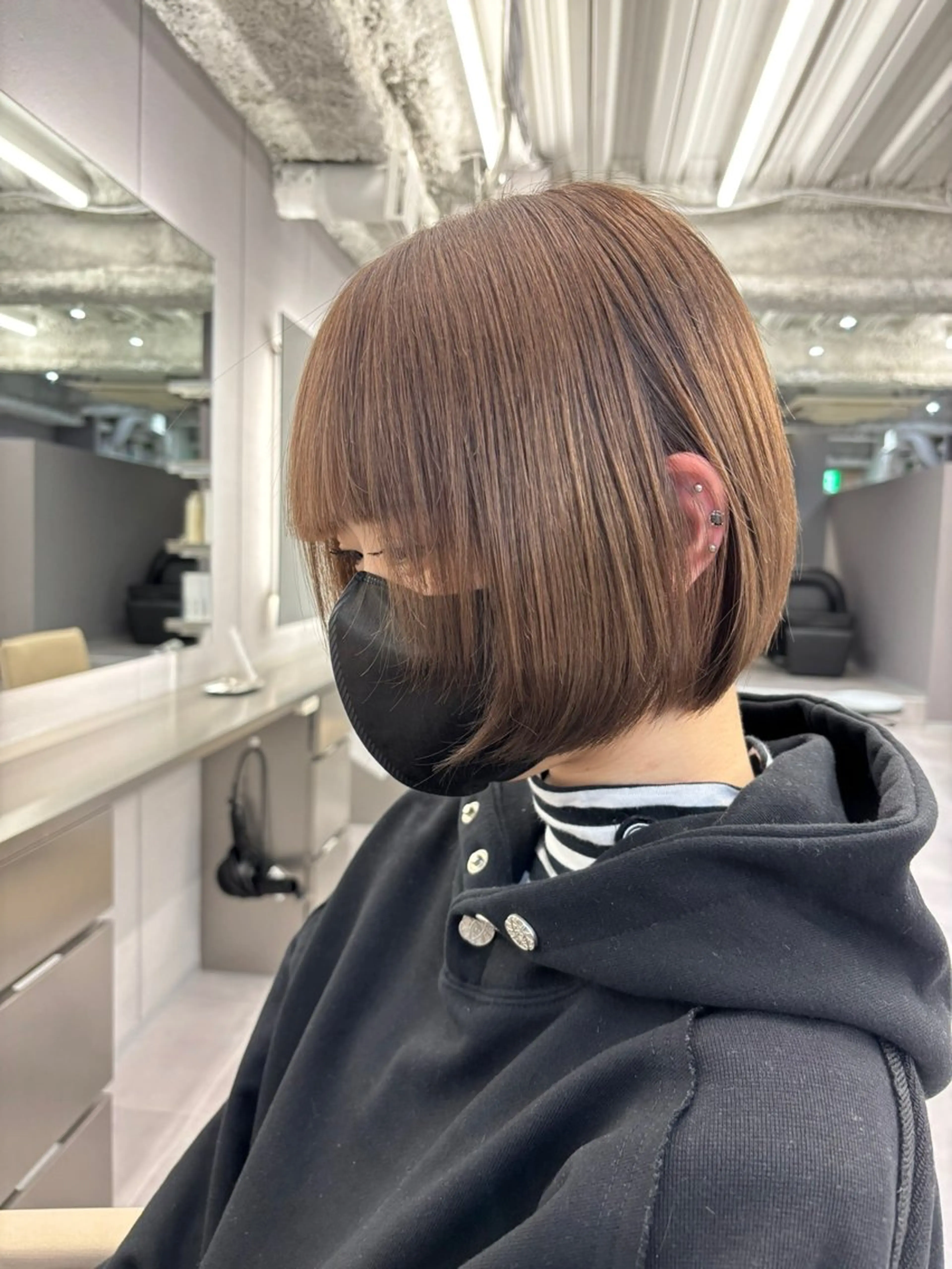 ショート カラー ベージュカラー ブリーチ 透明感カラー ブリーチなしカラー 名古屋／ブリーチ /松井亮磨のヘアスタイル