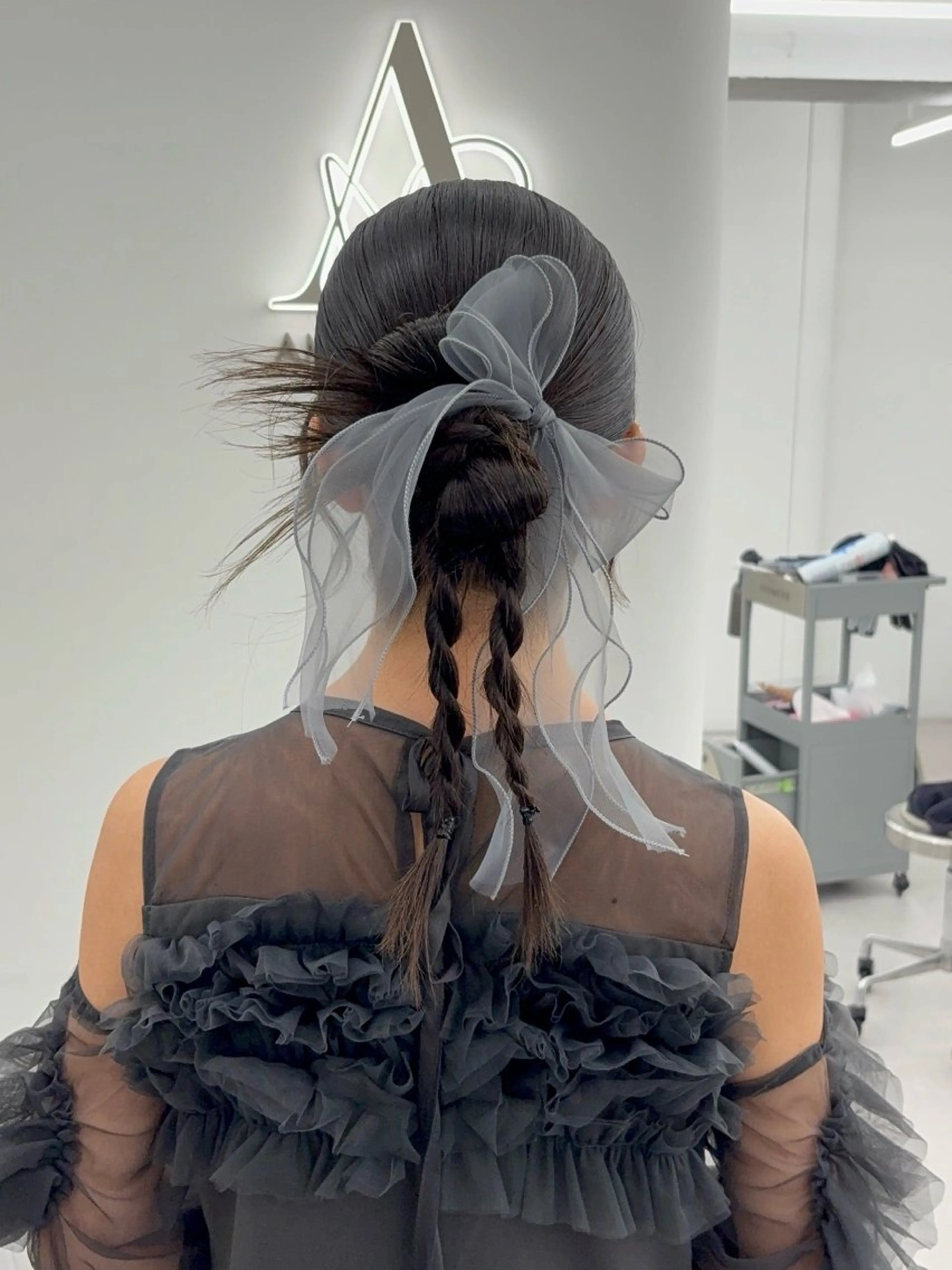 ロング ヘアアレンジ ヘアセット 韓国ヘア/レイヤー/ 顔まわり足立遥奈のヘアスタイル