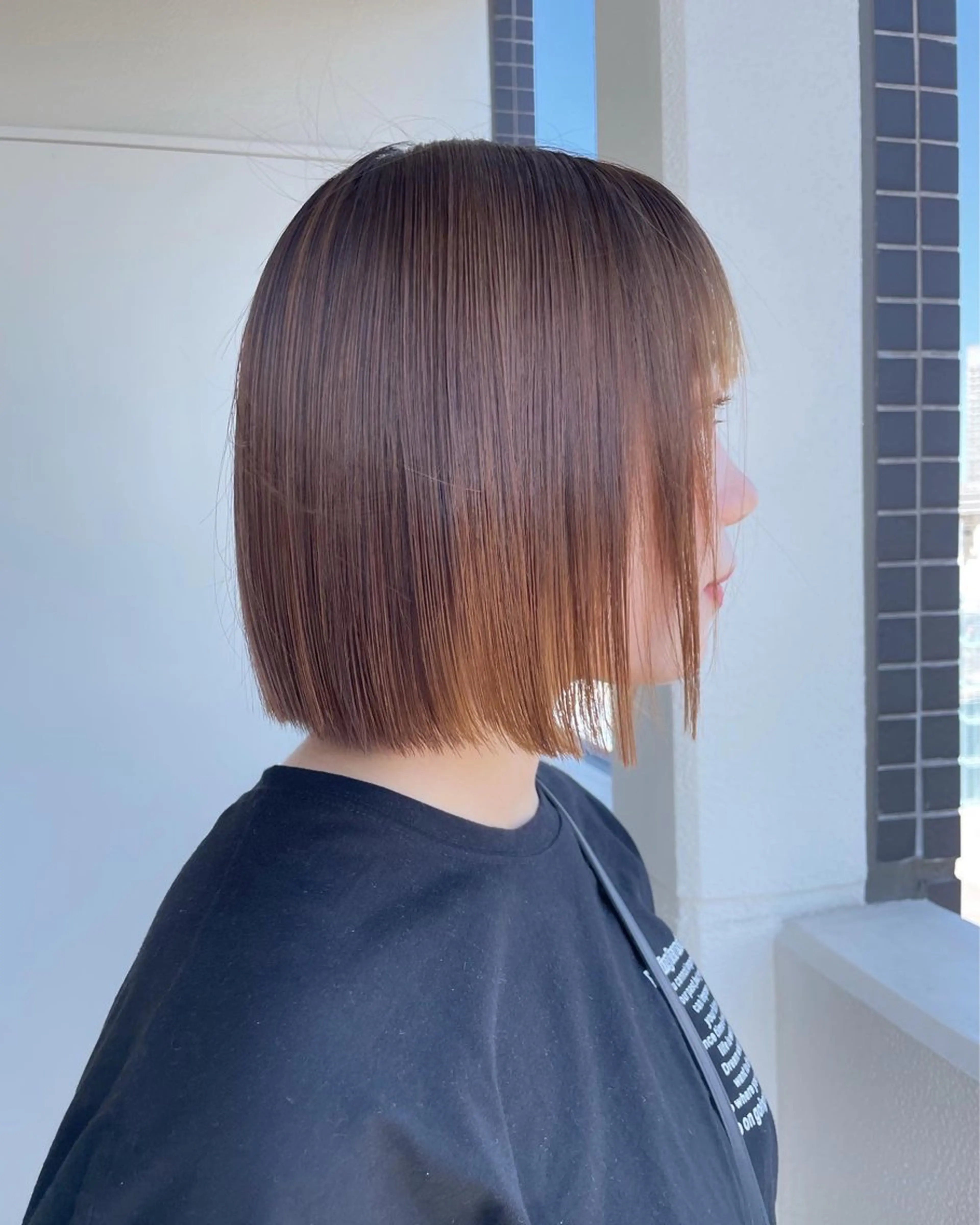 ショート 切りっぱなしボブ ボブ カット トリートメント ヘアセット メンズ特化 パーマ/オザワのヘアスタイル