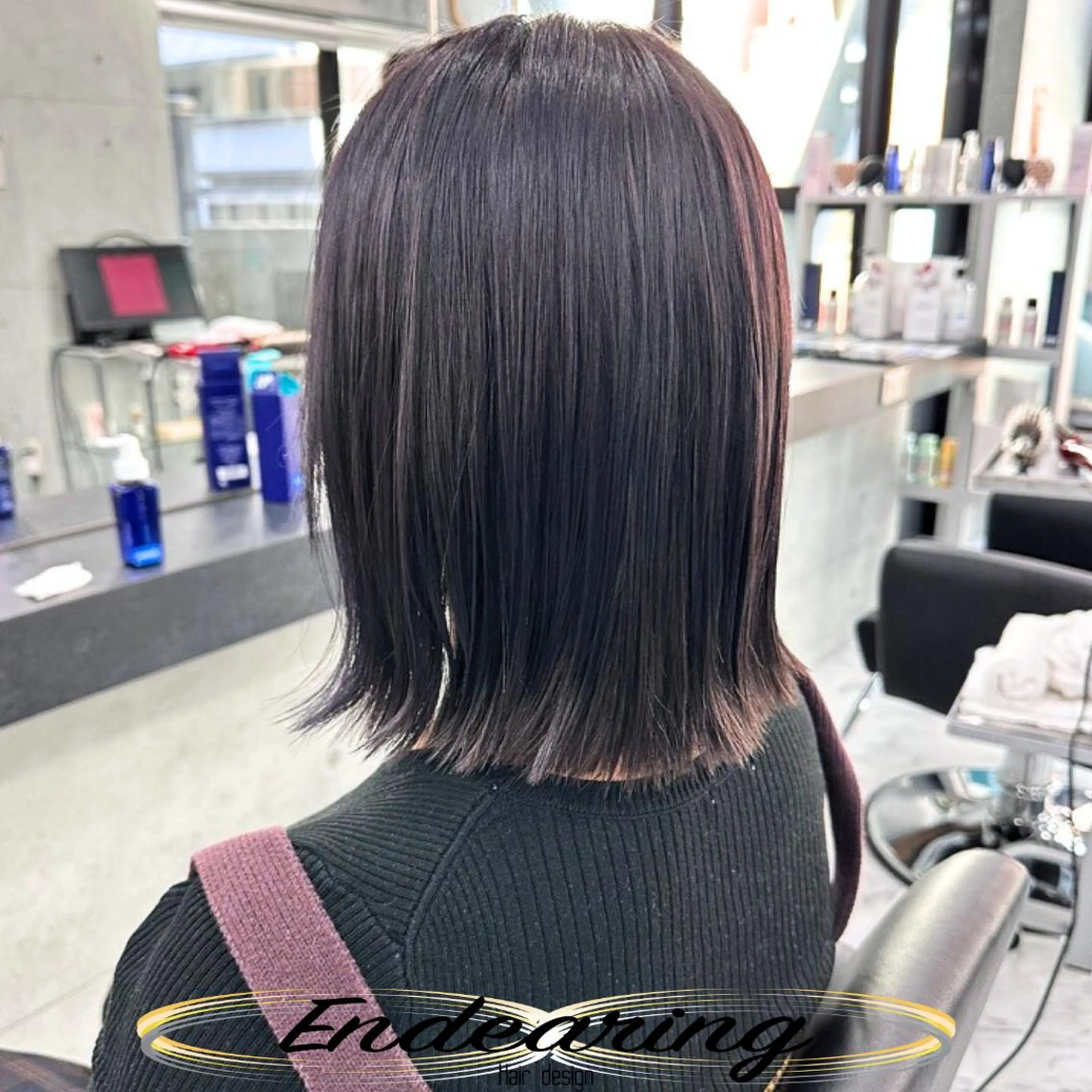 カラー 透明感カラー シルバー バイオレットカラー ボブ カット ヘアカラー 柳田 怜那/銀座 Endearingのヘアスタイル