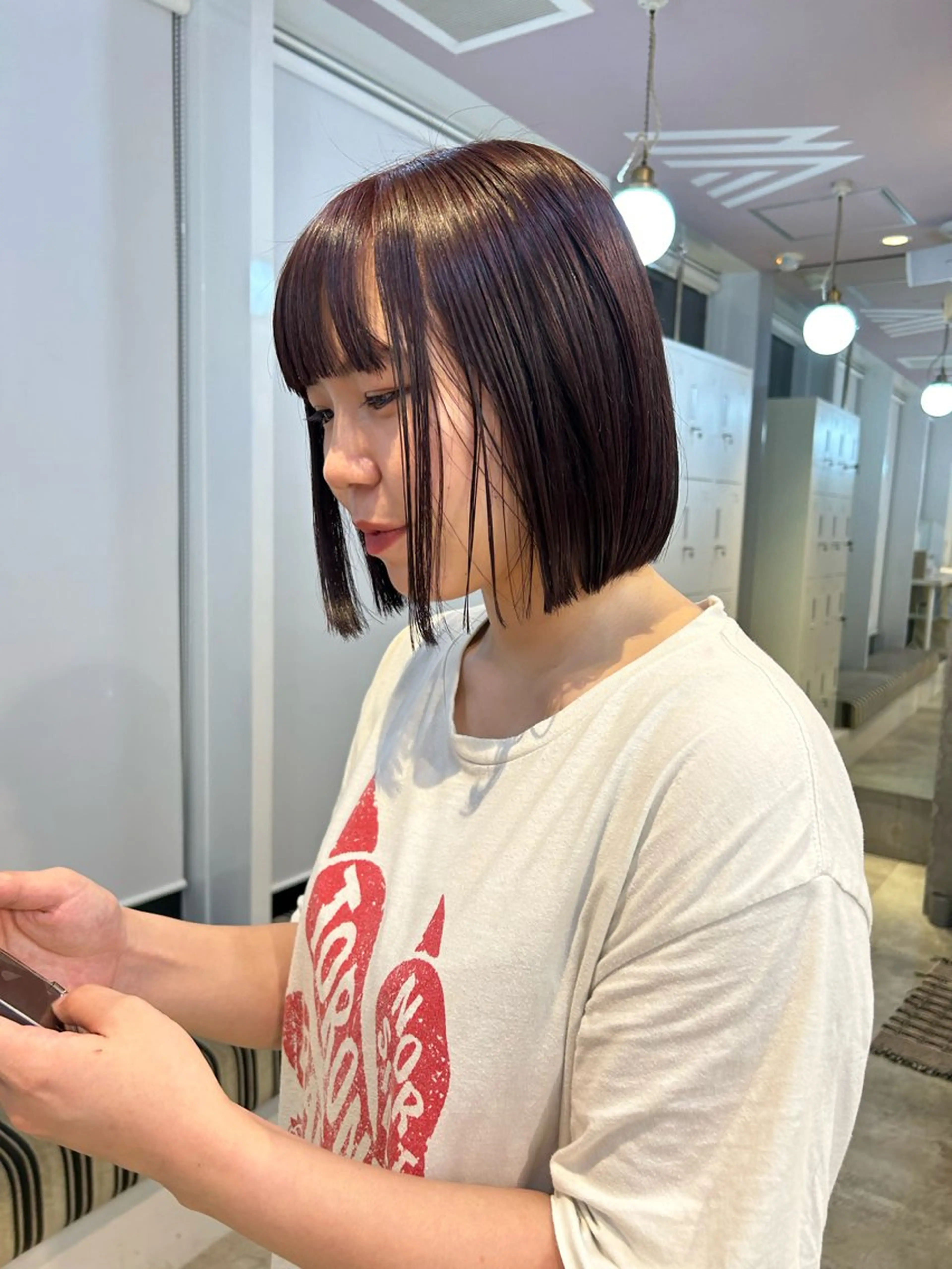 ショート カラー ボブ 表参道OLSEN✂︎ nanamiのヘアスタイル