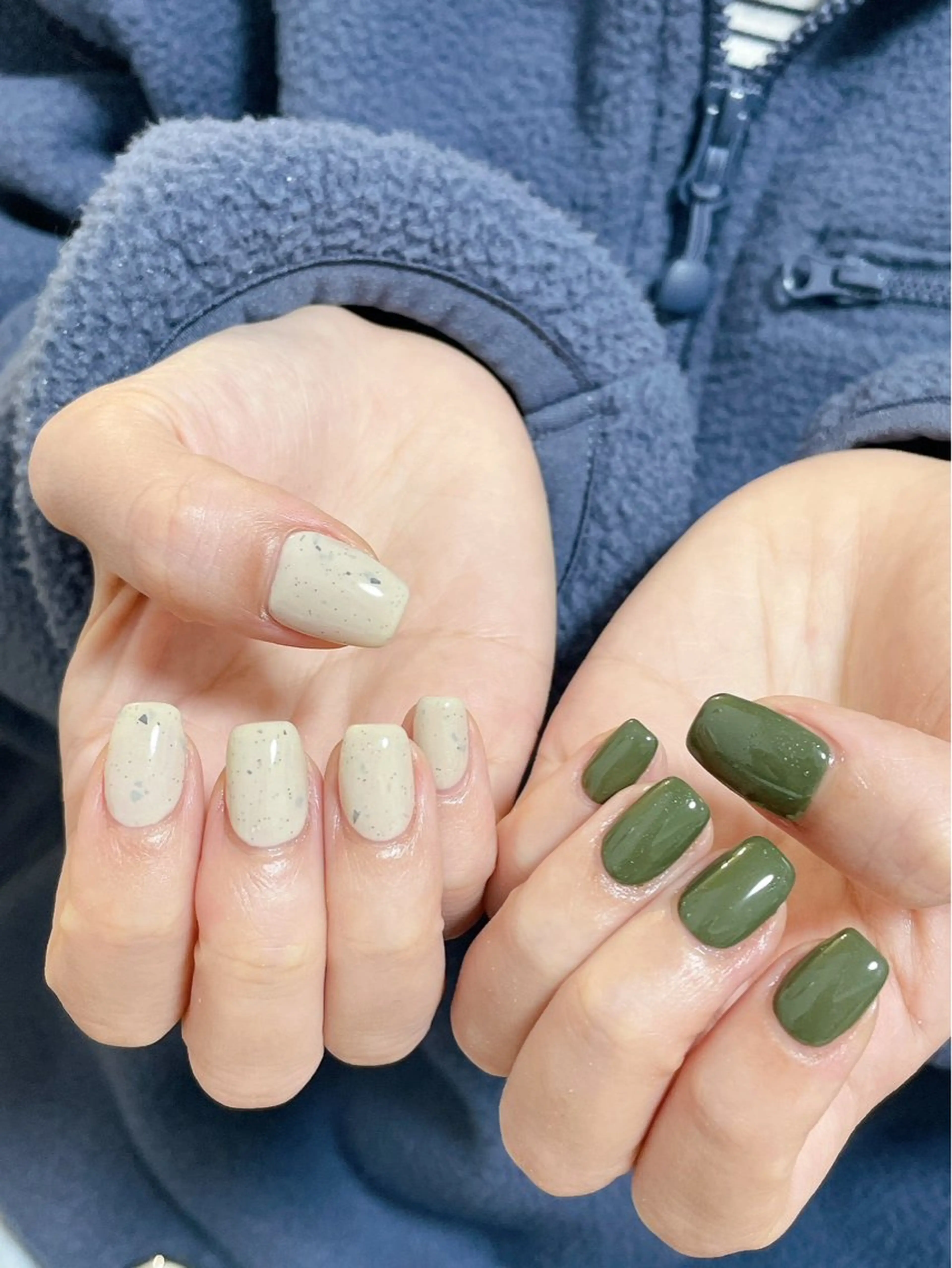 ネイル オーロラネイル フットネイル フレンチネイル ジェルネイル マグネットネイル ハンドネイル kikinail 溝の口のネイルデザイン