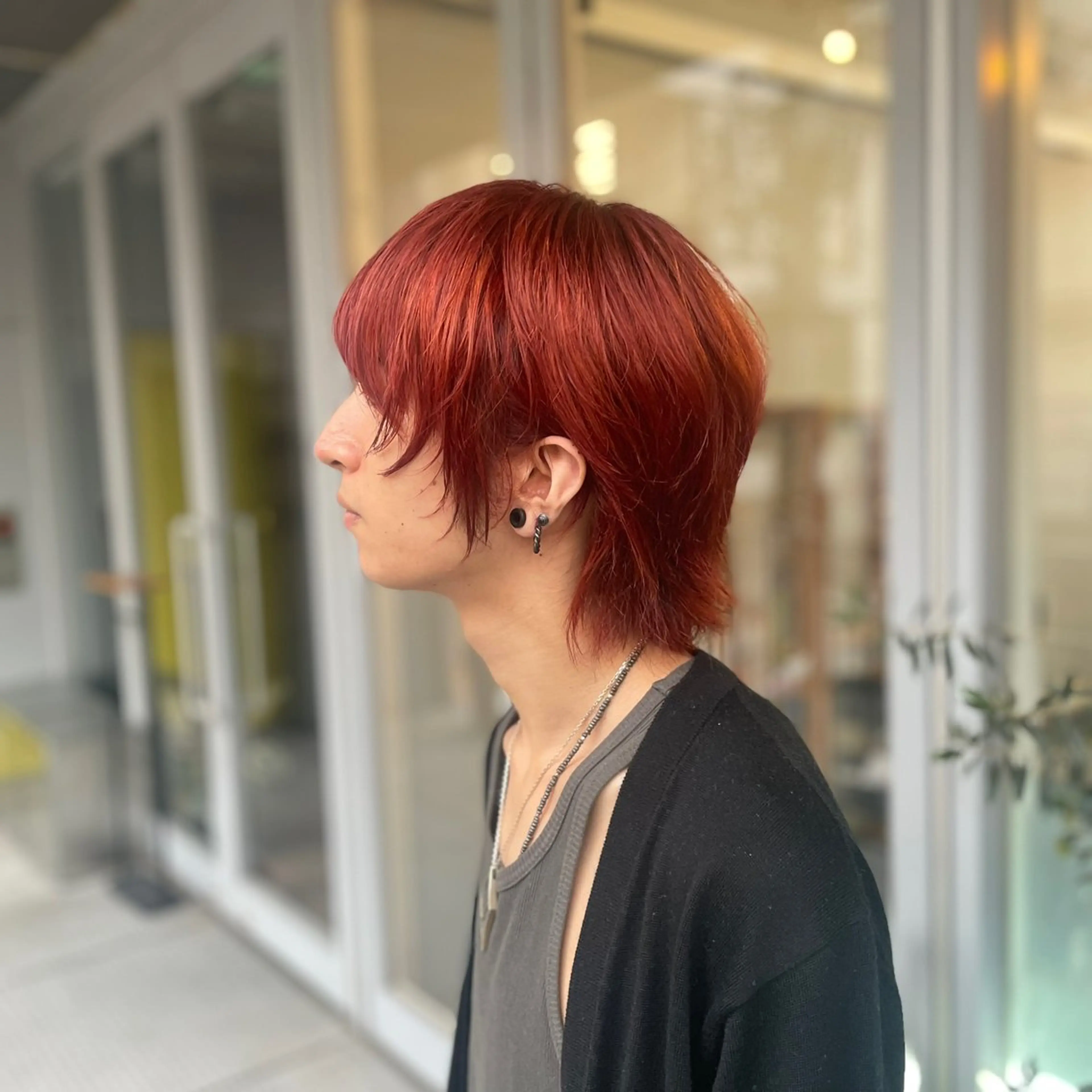 ミディアム カラー メンズ ヘアカラー SHO 👻原宿 /艶カラーのヘアスタイル