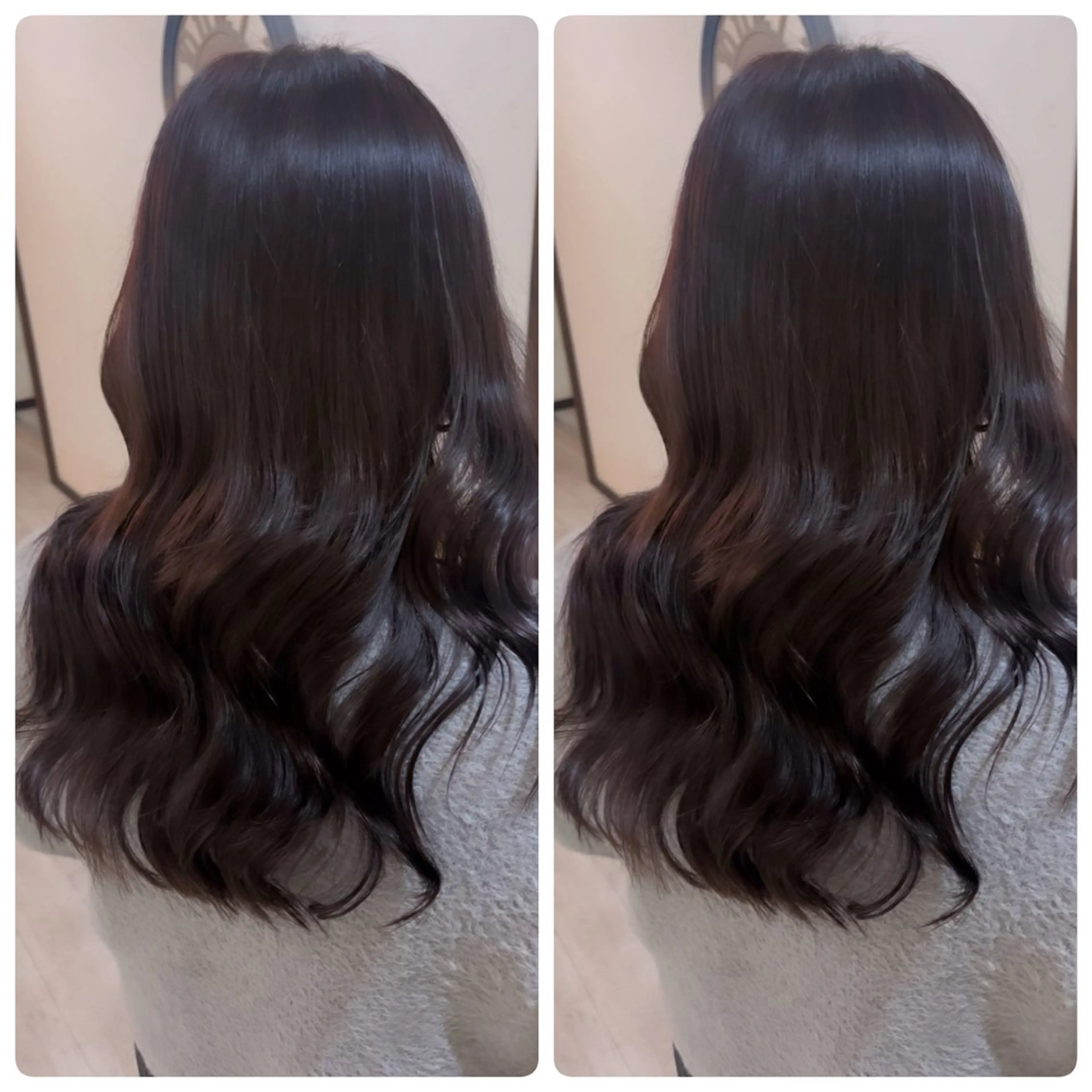 セミロング ヘアカラー 飯星慧斗 /ブリーチ、縮毛矯正のヘアスタイル