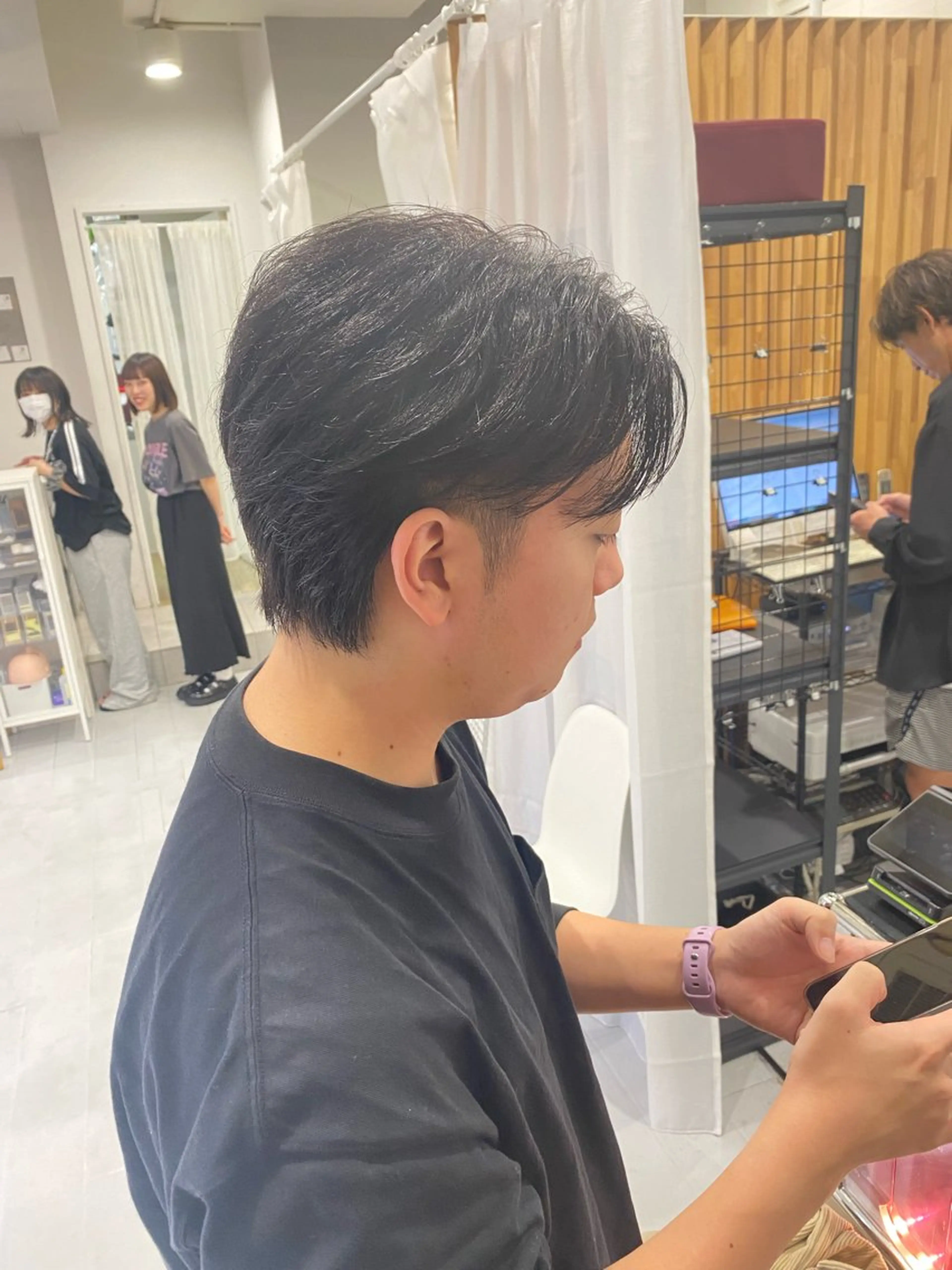 ショート パーマ メンズ カット パーマ 🇰🇷韓国風カット 🇰🇷　鈴木海斗のヘアスタイル