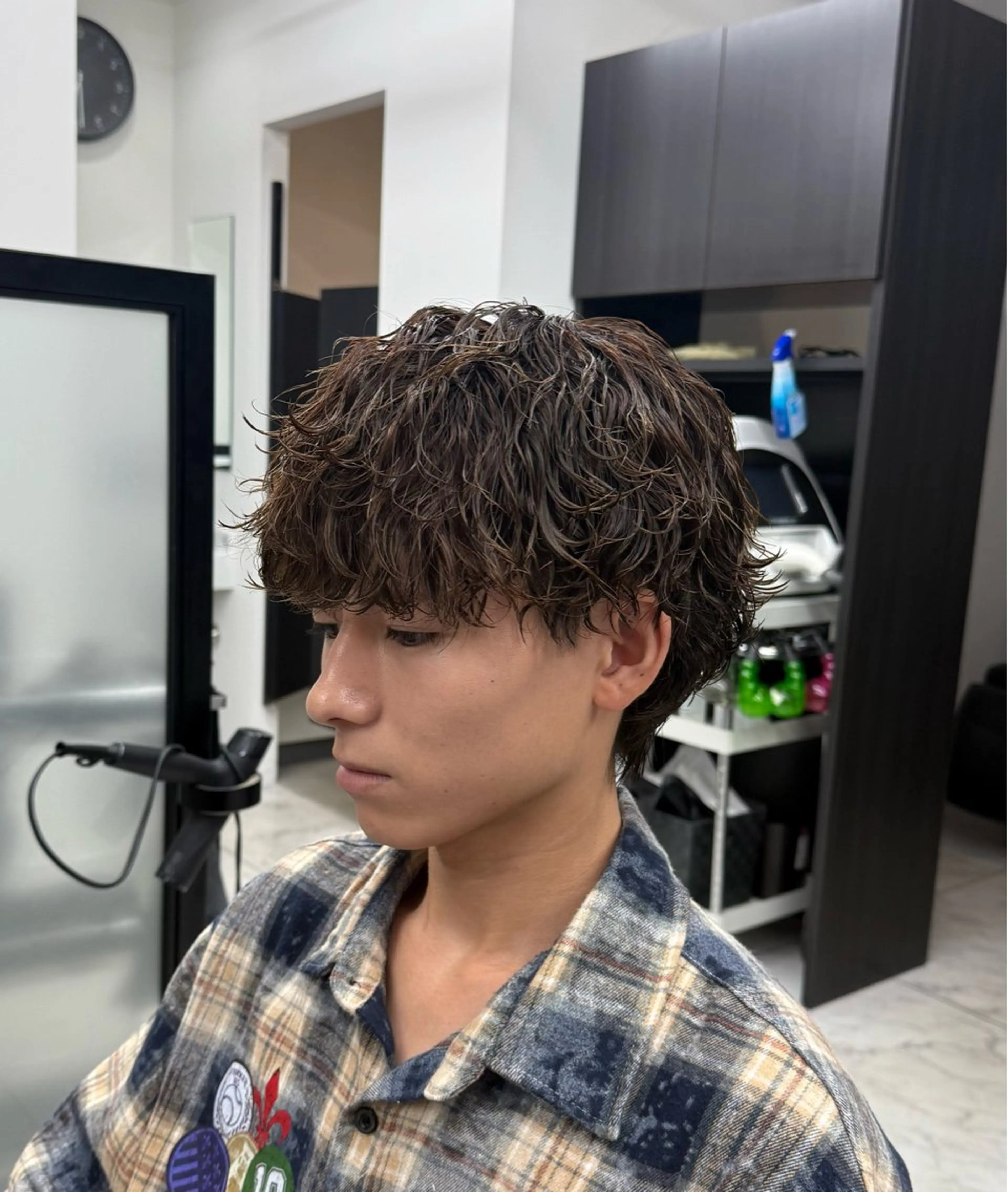 ショート パーマ メンズ カット パーマ SOLEIL 白井 ／メンズ専門のヘアスタイル