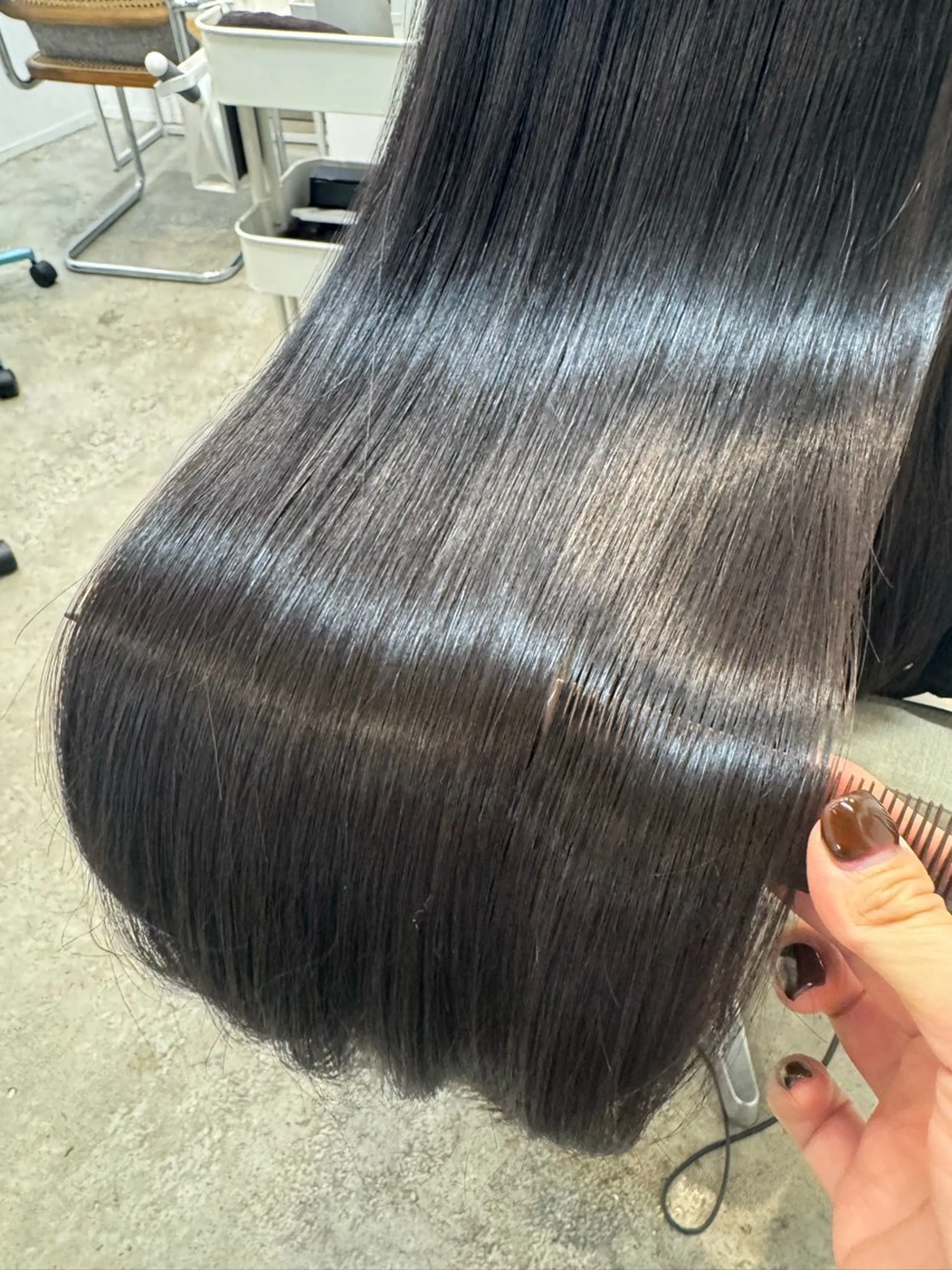 ロング 植木 まりなのヘアスタイル